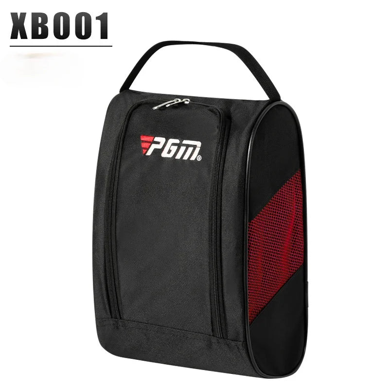 PGM Portable Mini Golf Shoe Bag - Lightweight Nylon Golf Ball Holder & Tee Organizer - Breathable Sports Accessories Pouch for Golfers | Perfect for Travel, Course & Storage
