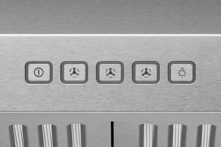 Hauslane Chef 30 Inch Convertible Stainless Steel Under Cabinet Range Hood - Powerful Kitchen Ventilation for Smoke & Odor Removal - Perfect for Home Cooking, Grilling & Baking (UC B018SS 30)