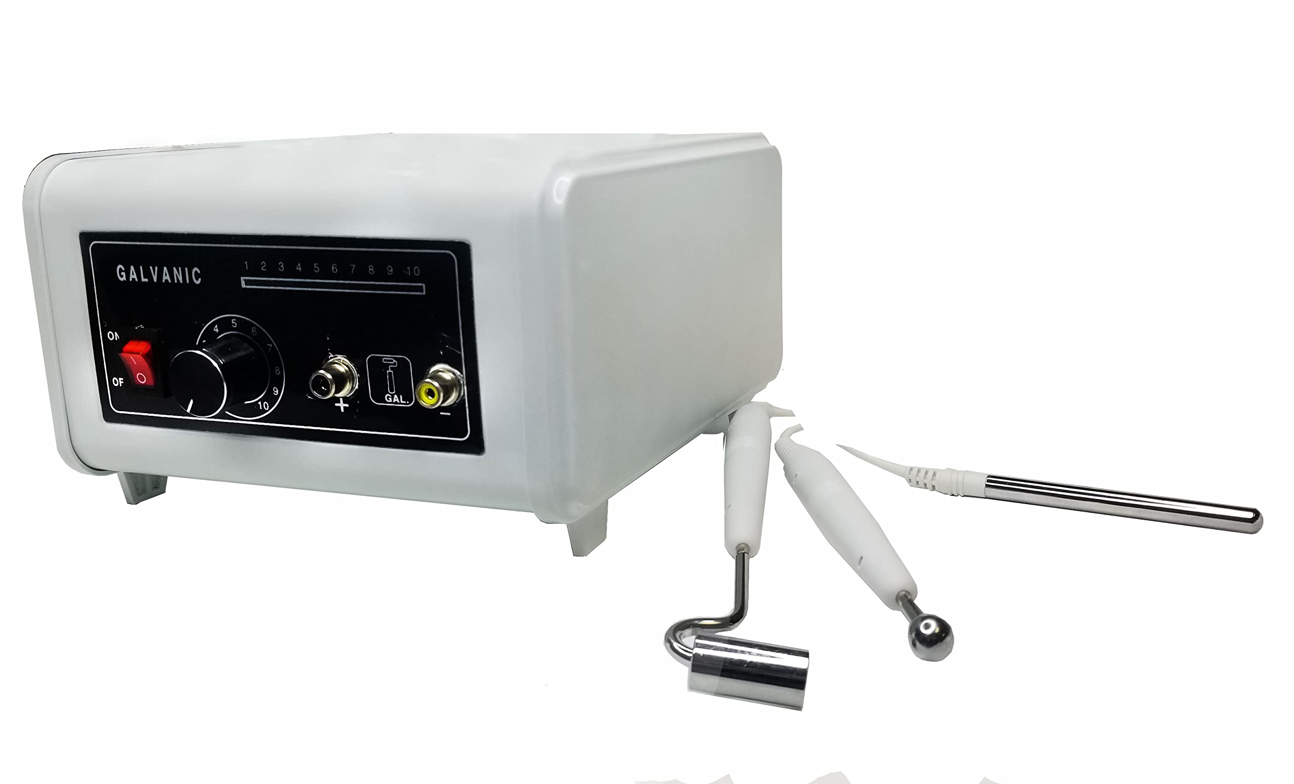 Professional Galvanic Skin Care Machine with 3 Attachments - Anti-Aging & Deep Cleansing Facial Device (SKU AB-8000E) for Home Spa & Beauty Salon Use
