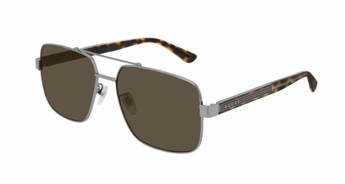 Gucci GG 0529S 002 Gray/Brown Polarized Sunglasses for Women & Men - Luxury Designer Shades for Driving, Beach & Outdoor Fashion
