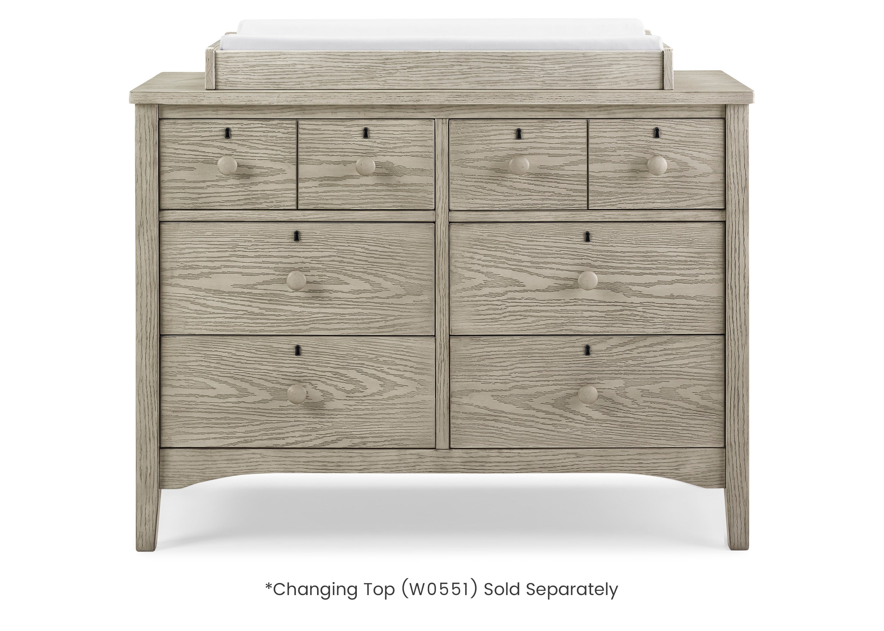 Farmhouse 6 Drawer Dresser with Interlocking Drawers - Solid Wood Bedroom Storage Furniture for Master Bedroom, Guest Room & Nursery Organization