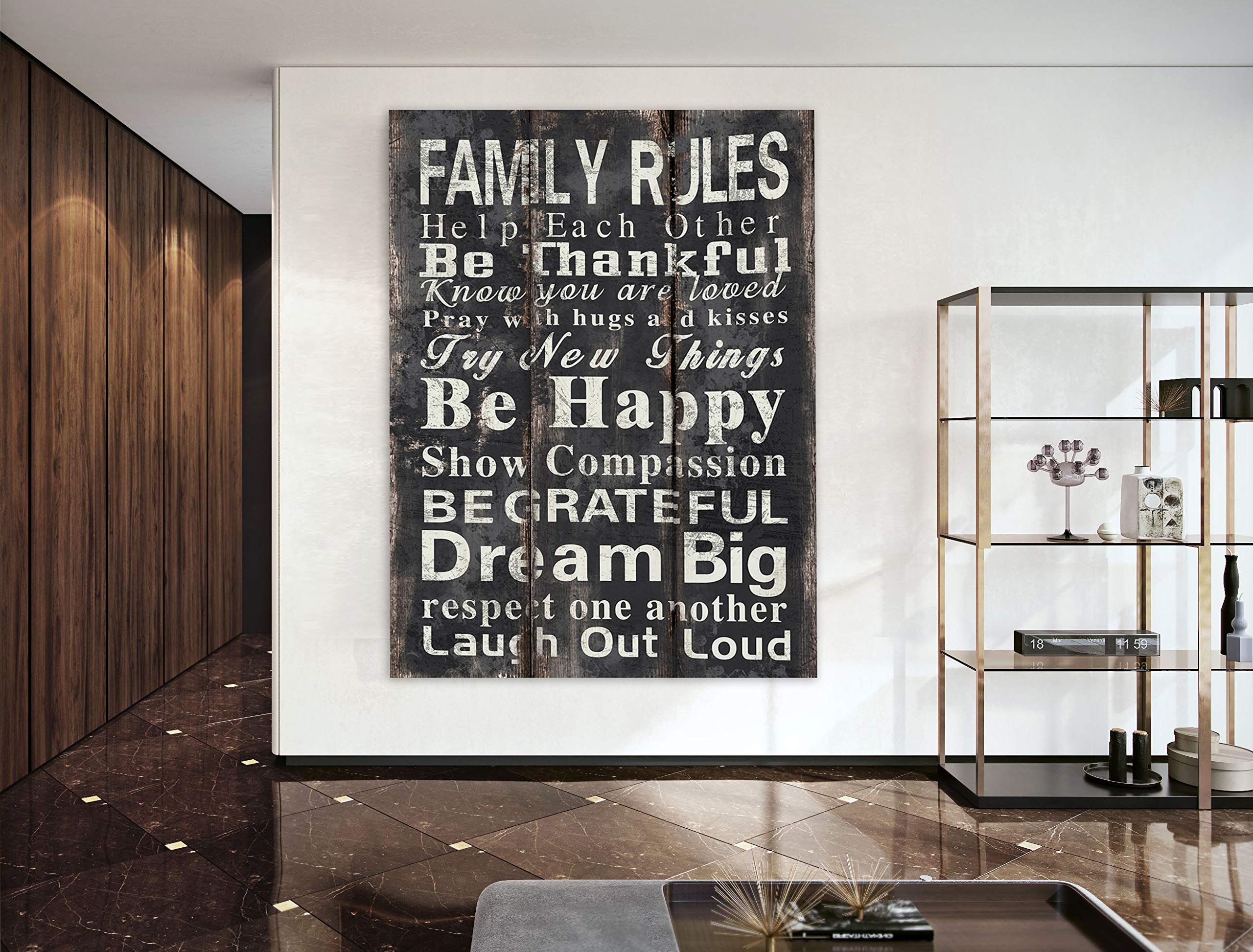 Screen Gems Family Rule Room Divider - 6-Panel Folding Privacy Screen for Home, Office & Classroom - Perfect for Space Separation & Organization