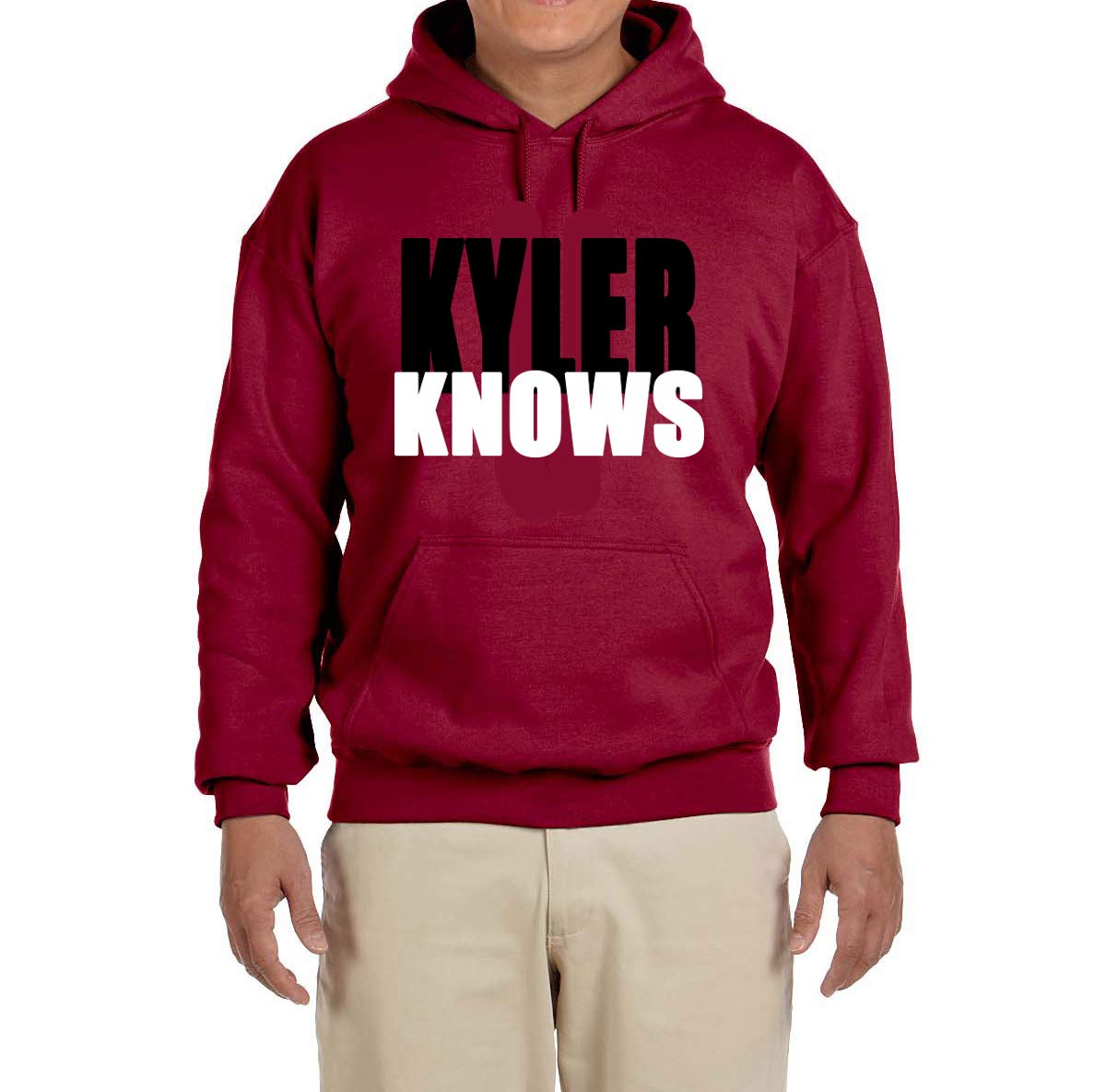 Kyler Knows Red Arizona Hooded Sweatshirt - Cozy Pullover for Football Fans & Casual Wear