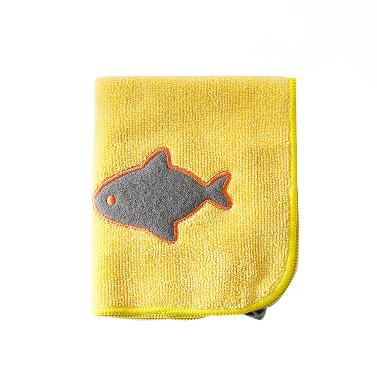 Organic QQtangYA Dish Towel - Premium Fiber Dishcloth for Kitchen Cleaning, Oil & Dirt Removal, Multipurpose Washcloth for Dishes, Countertops & More, One Size
