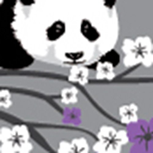Purple Grey With Panda