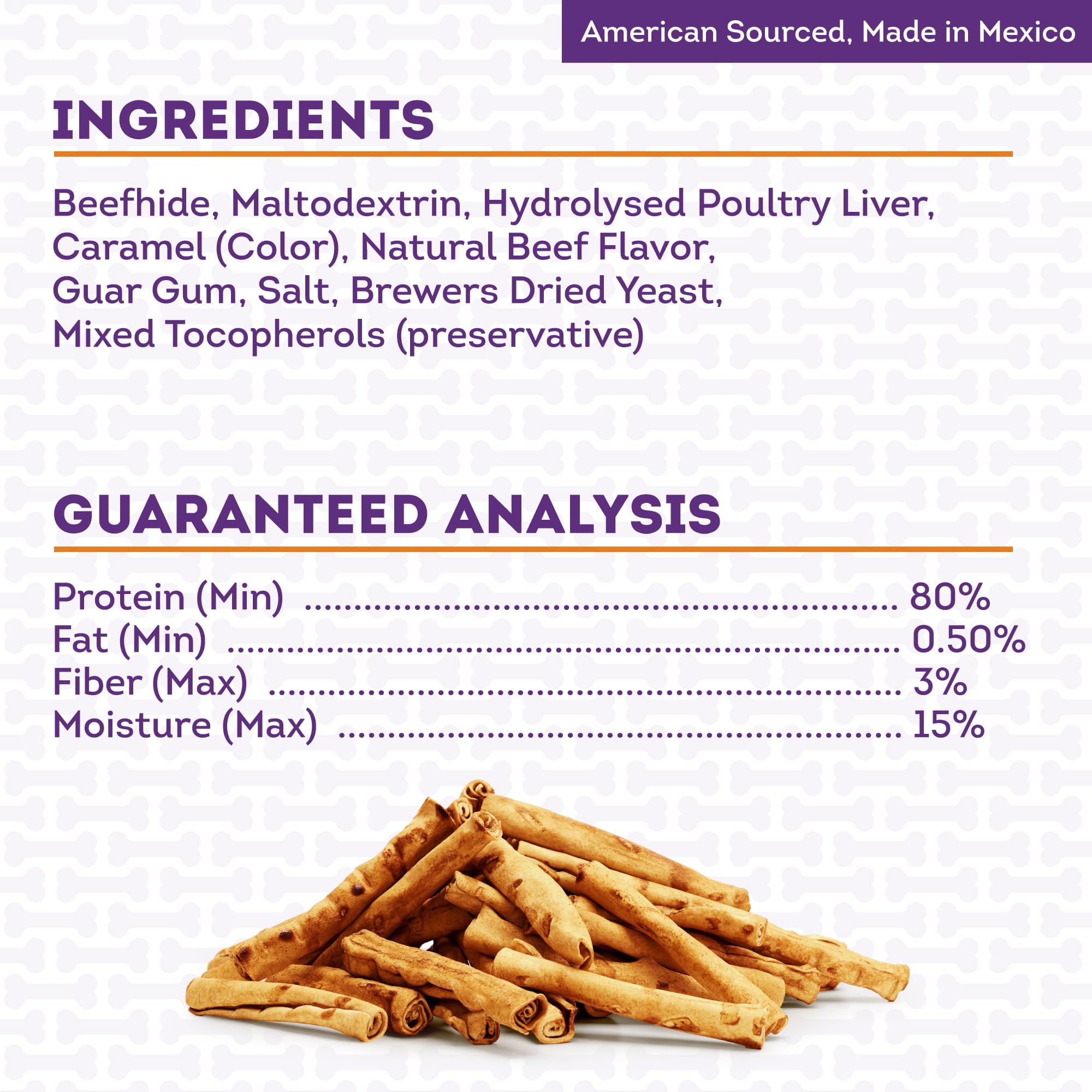 Premium American Beefhide Chip Rolls 5-6