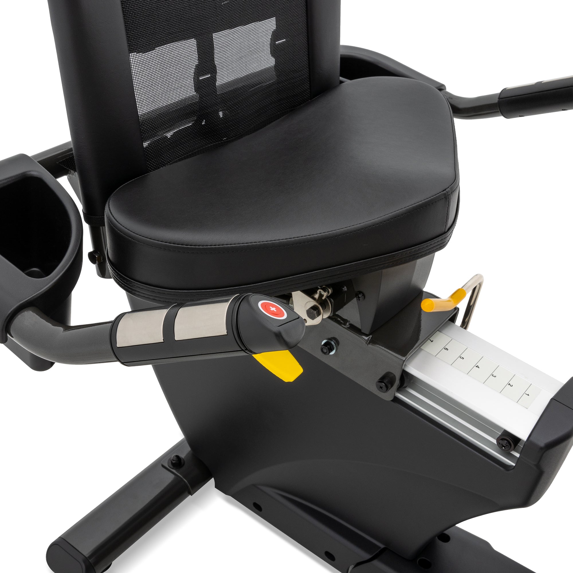 Spirit XBR95 Recumbent Exercise Bike for Home Gym - Low Impact Cardio Workout Machine for Seniors & Physical Therapy - Compact Indoor Cycling Bike with Adjustable Seat & LCD Display