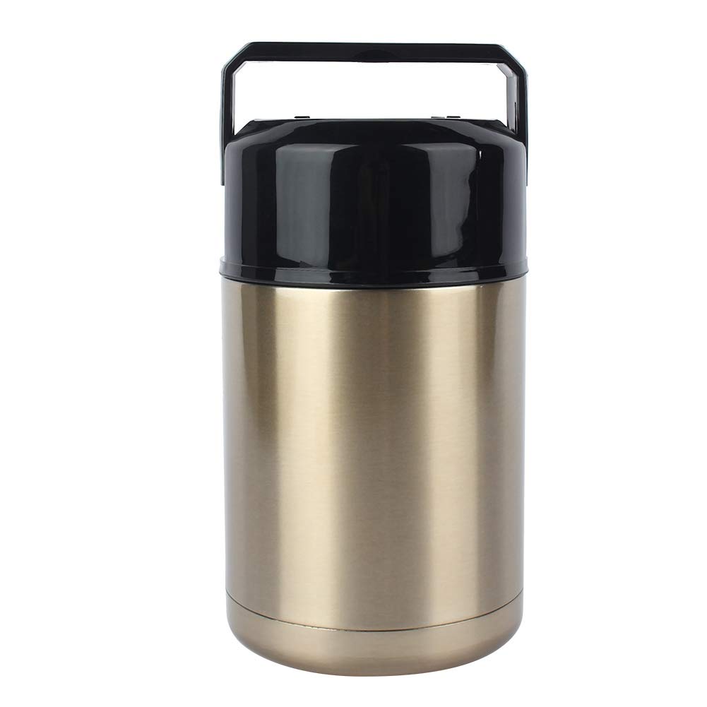 Ichiias 1000ml Stainless Steel Vacuum Insulated Lunch Box - Leakproof Bento Box & Thermal Soup Container for Office, School & Outdoor Picnics