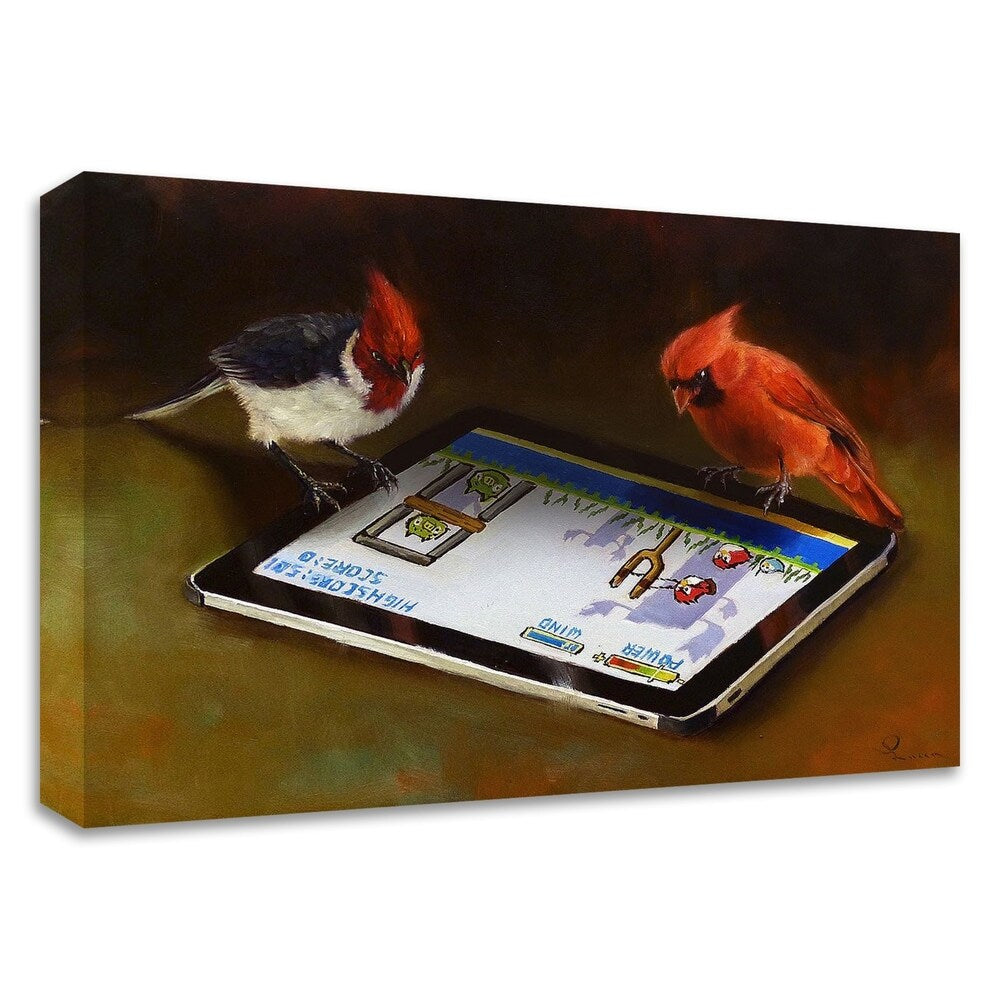 Angry Birds Art Print by Lucia Heffernan - Premium Canvas Wall Decor - Ready to Hang - Perfect for Living Room, Bedroom, or Office Decor