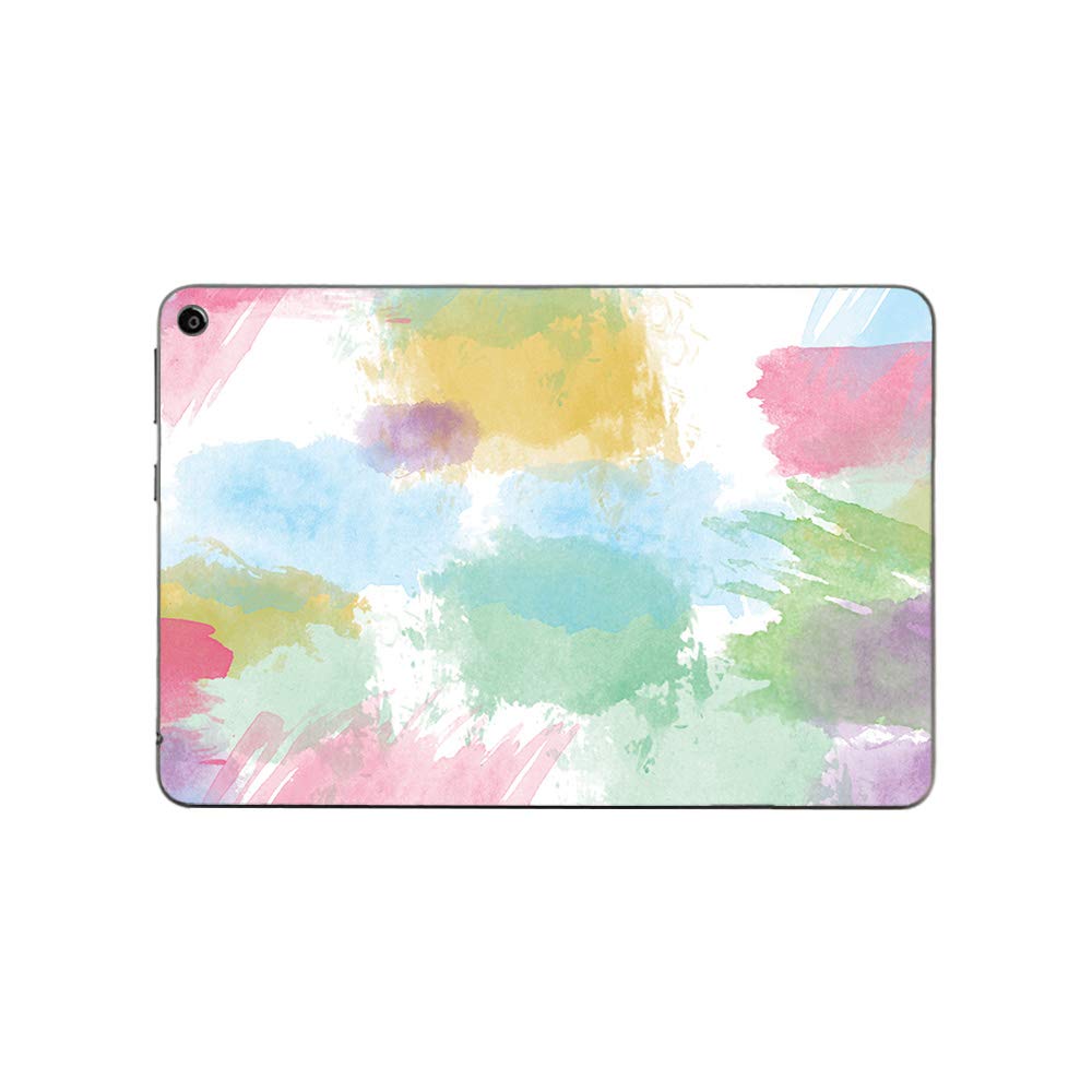 MightySkins Vinyl Decal Wrap Cover for Amazon Fire HD 8 (2020) - Watercolor White | Protective & Durable Skin | Easy to Apply & Remove | Made in USA | Perfect for School, Travel & Home Use