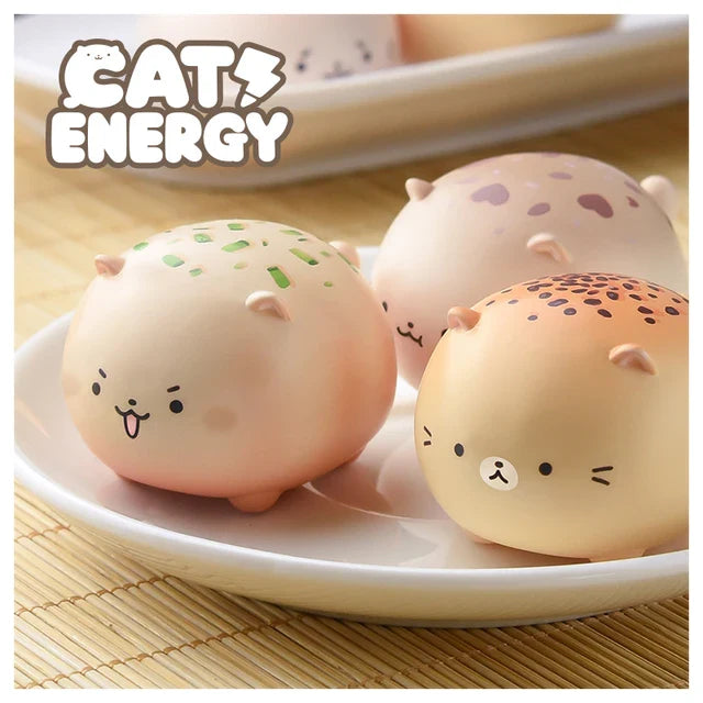 Cat Energy Cat Dumpling Series Blind Box - Collectible Cute Cat-Themed Surprise Toys for Kids & Adults | Perfect for Gifts, Party Favors, and Display Collections
