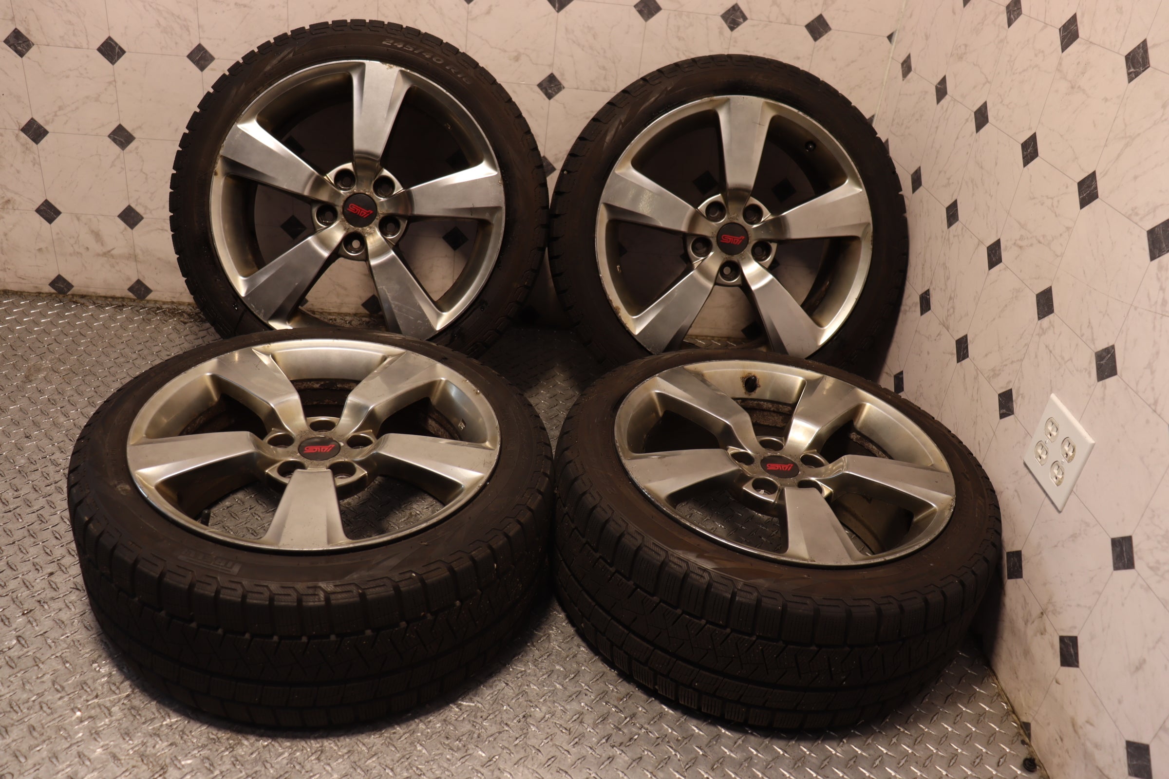 2008-2014 Subaru Impreza WRX STI GRB OEM Stock Wheels - Set of 4 | Perfect for Replacement & Performance Upgrades