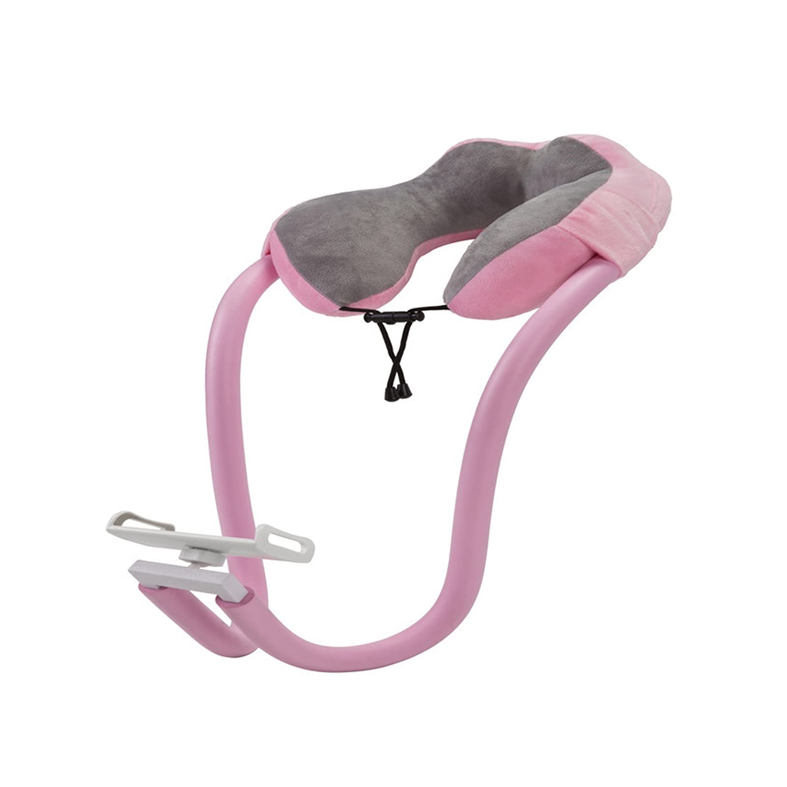 JKXWX U-Shaped Phone Stand & Tablet Holder - Adjustable Bedside Neck Pillow for Hands-Free Viewing (Pink) | Perfect for Watching Movies in Bed, Reading eBooks & Video Calling