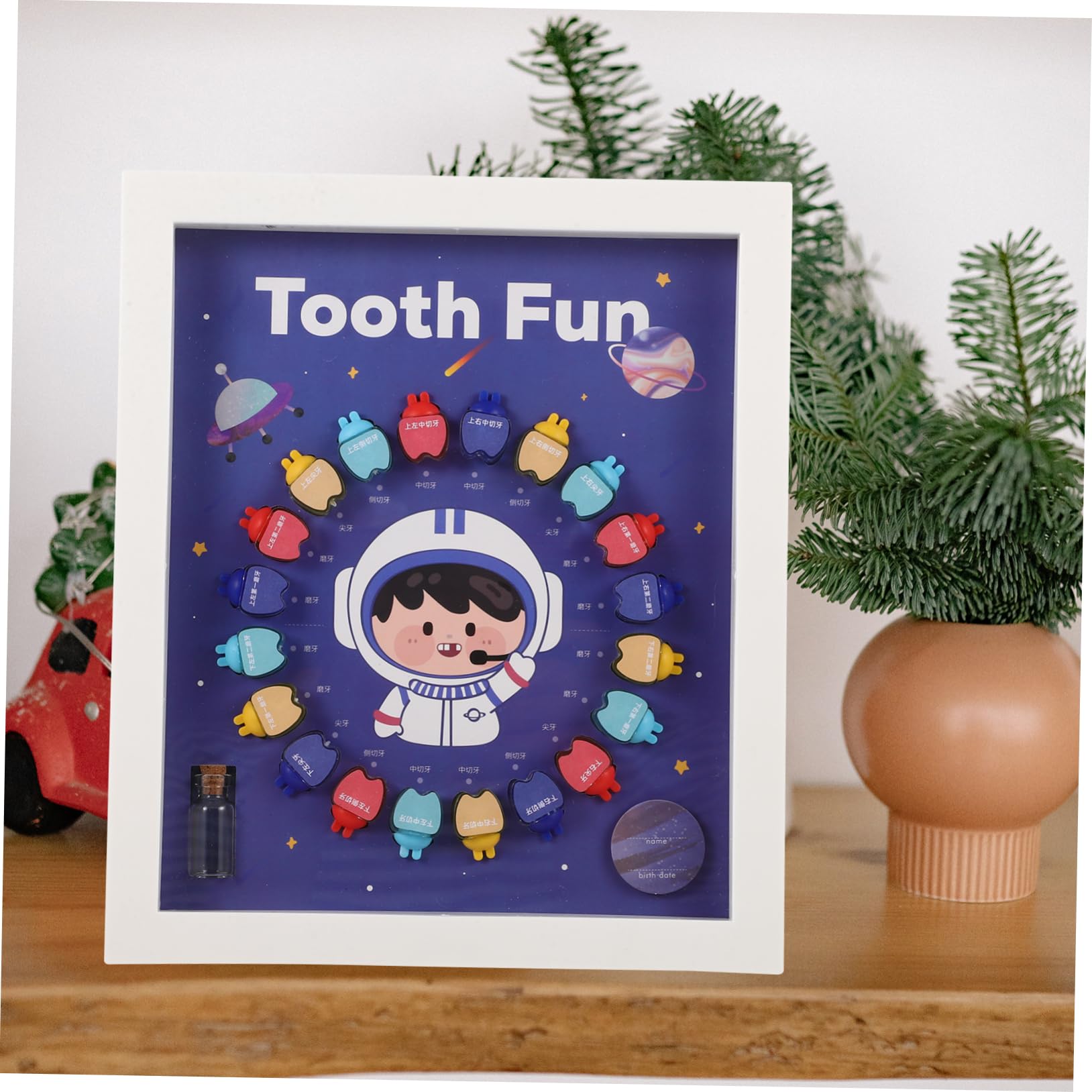 Catiebye Kids Tooth Keepsake Box - Durable Plastic Tooth Holder for Baby Teeth Storage | Perfect for First Lost Tooth & Childhood Memories