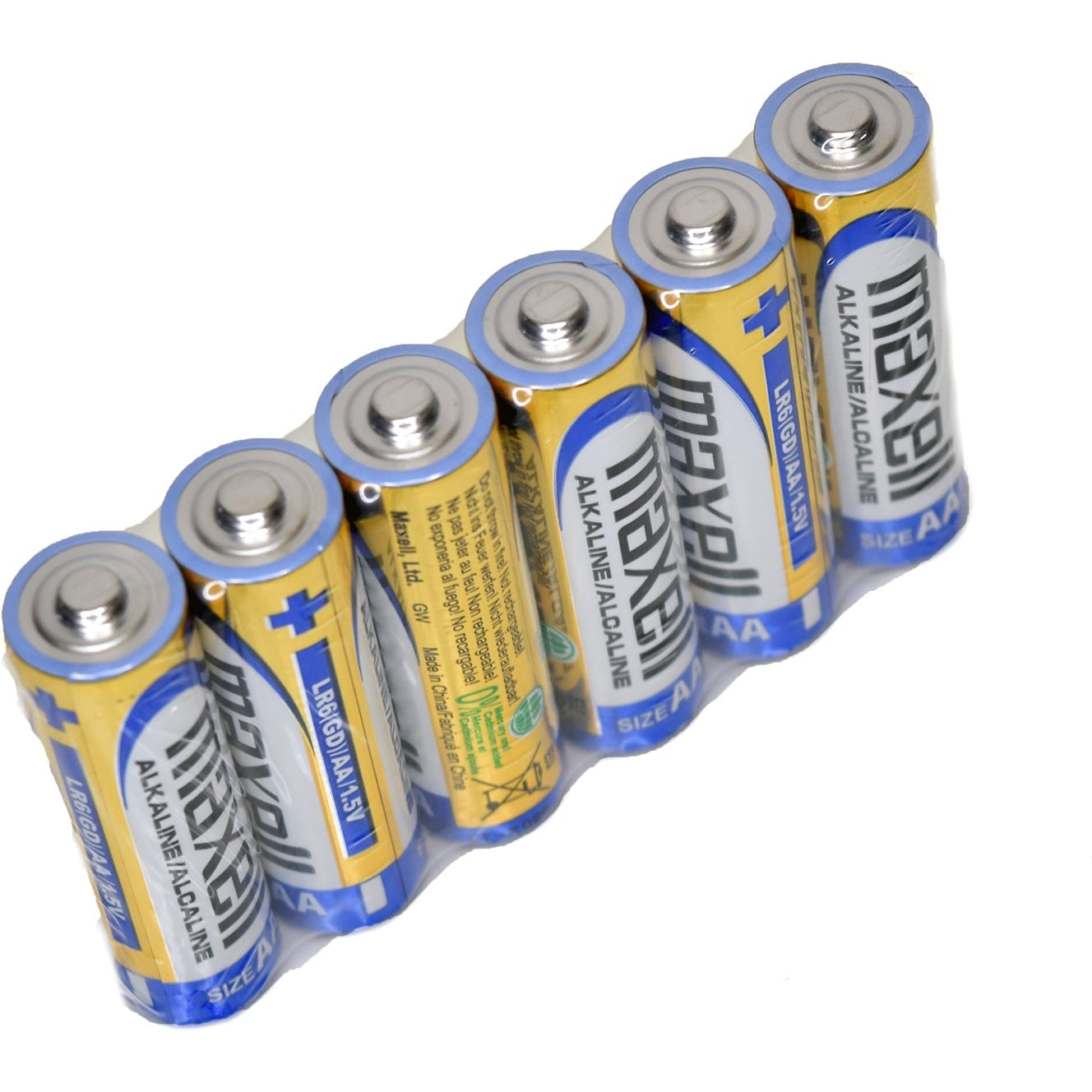 Maxell Alkaline AA Batteries (12-Pack) - Long-Lasting Power for Toys, Flashlights & Electronics - Bulk Batteries in Shrink Wrap Packaging