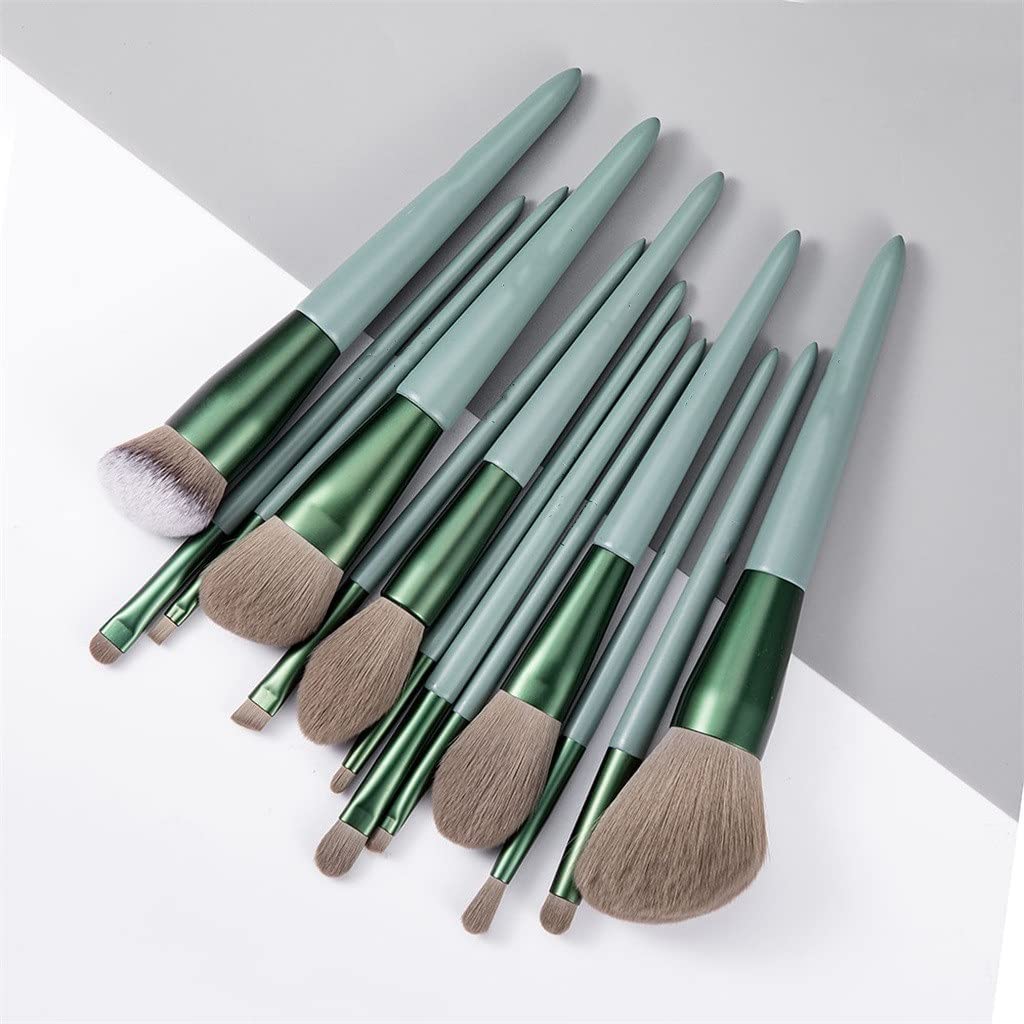 13PCS Professional Makeup Brush Set for Foundation, Concealer, Blush & Eyeshadow - Soft Synthetic Bristles Cosmetic Tools for Flawless Makeup Application at Home or Salon