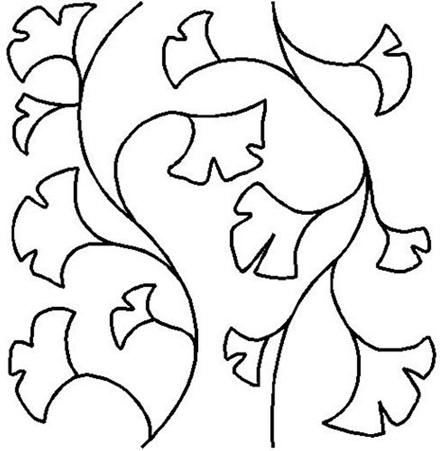 Quilting Creations Gingko Flower Quilt Stencil - 9 Inch Reusable Template for DIY Quilting, Sewing & Fabric Painting | Perfect for Home Decor, Wall Art & Craft Projects