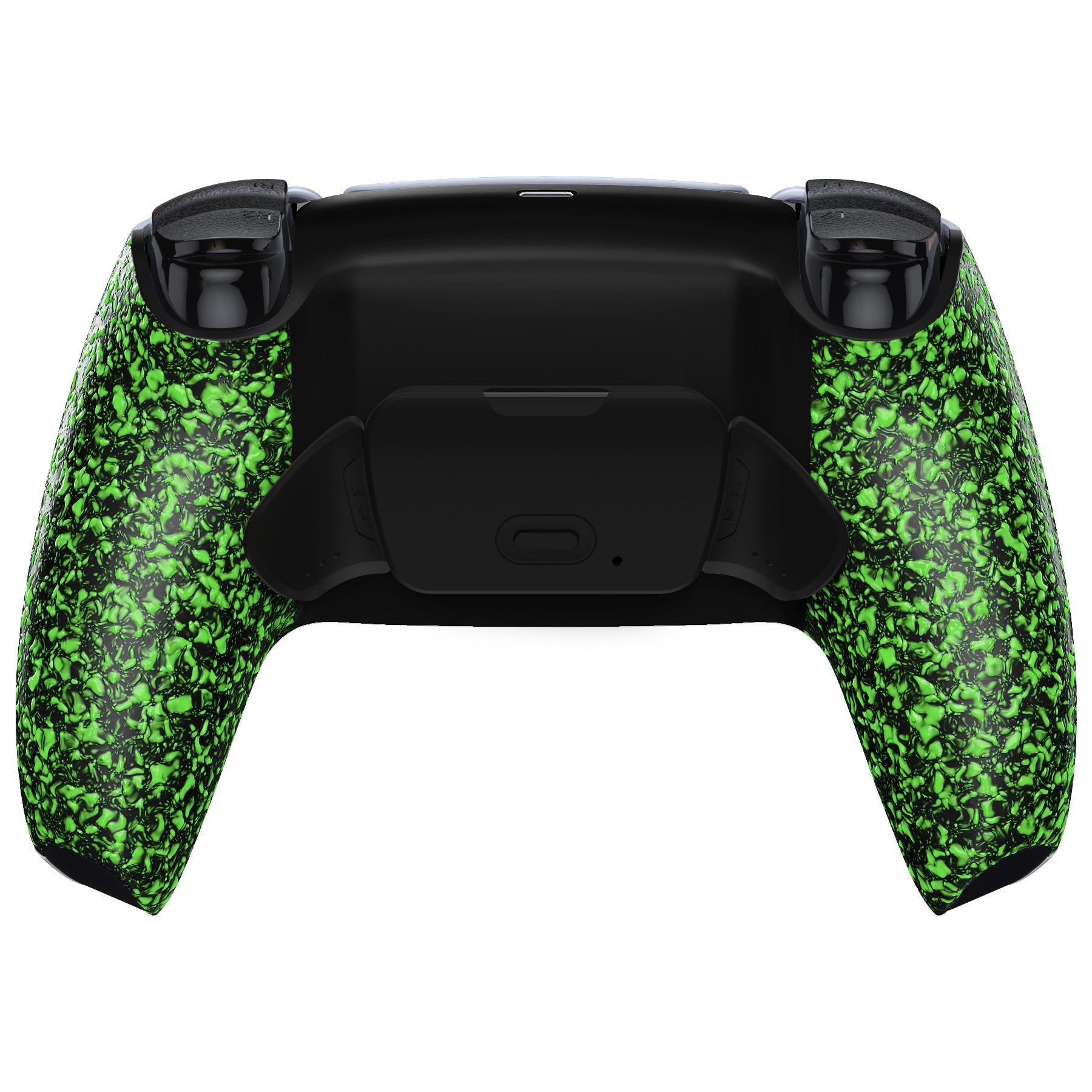 eXtremeRate Remappable Rise 2.0 Remap Kit for PS5 Controller BDM-010 & BDM-020 - Textured Green Back Buttons - Customize Your Gameplay for FPS, Racing & Fighting Games