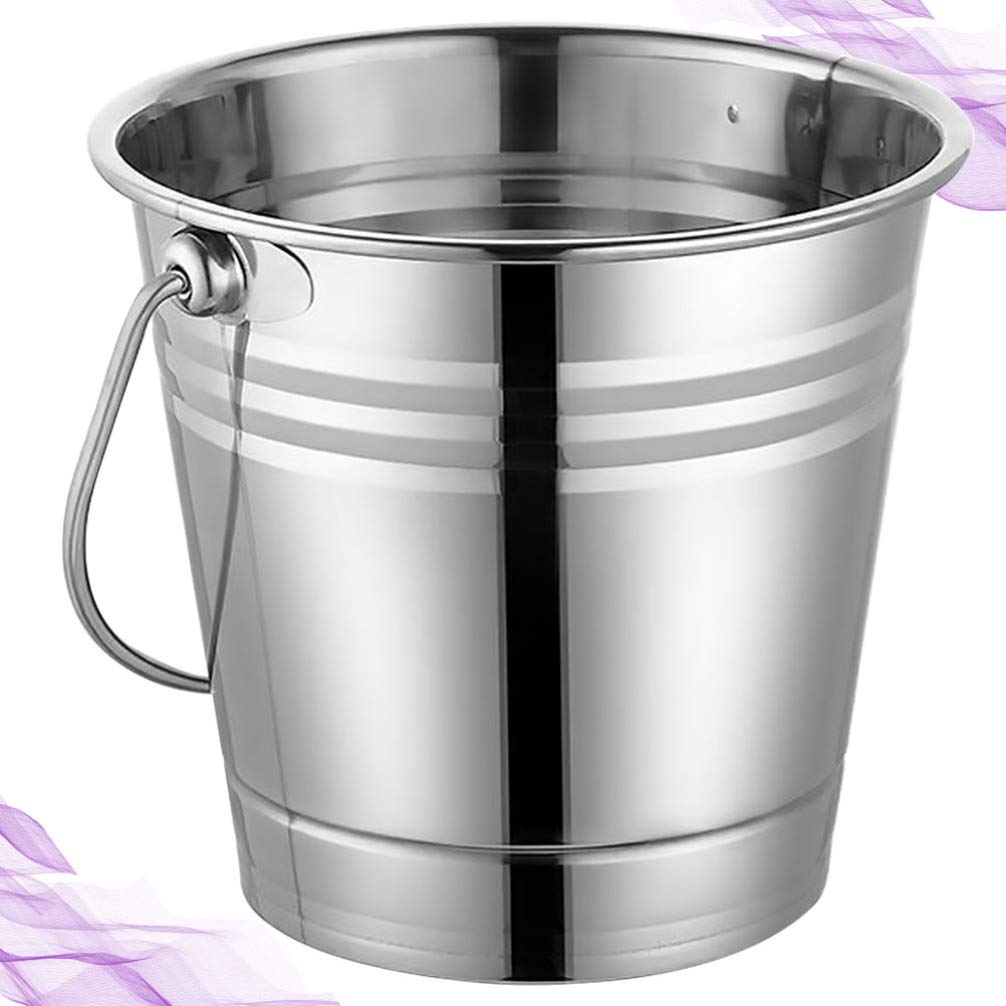 1pc Stainless Steel Ice Bucket - Portable Ice Storage Container for Drinks, Parties & Outdoor Use - Keeps Ice Cubes Cold Longer - Perfect for Cocktails, Beer & Picnics