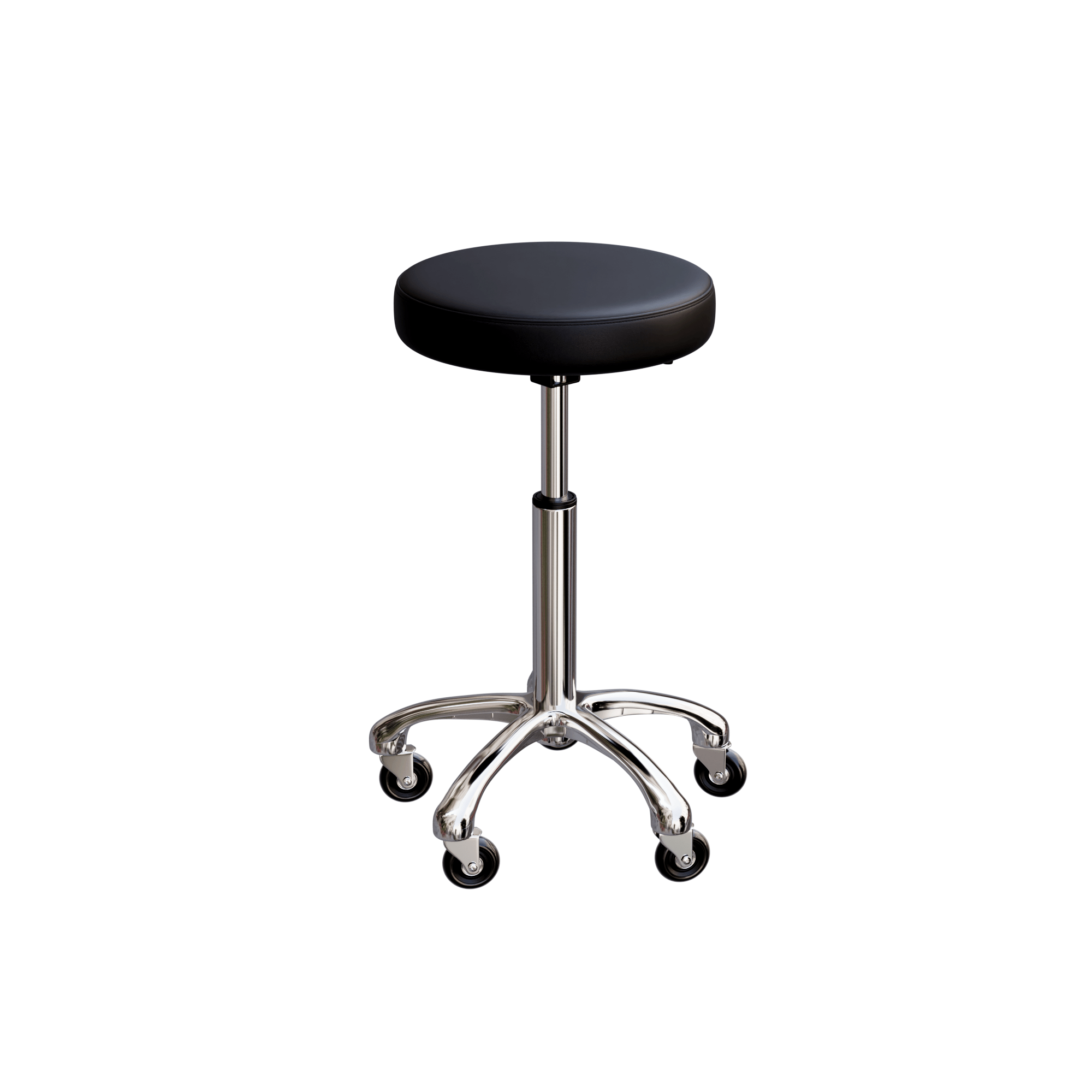 Professional Esthetician Stool with Adjustable Height & Metal Base - Hydraulic Facial Spa Chair for Salon, Beauty Clinic & Home Use (Model 1023A)