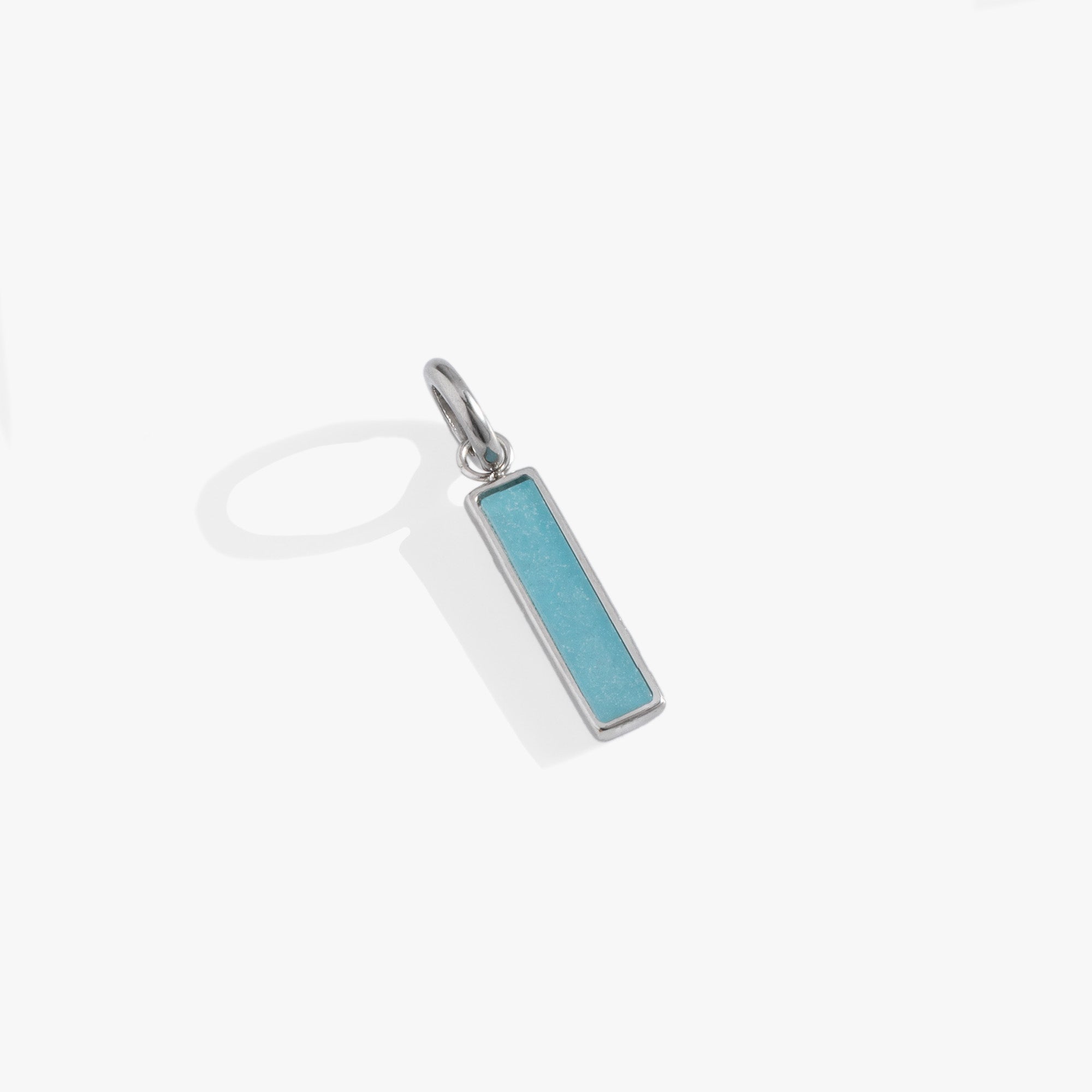 Blue Quartz Gemstone Interchangeable Bar Charm for Jewelry Making - Perfect for Bracelets, Necklaces & DIY Craft Projects