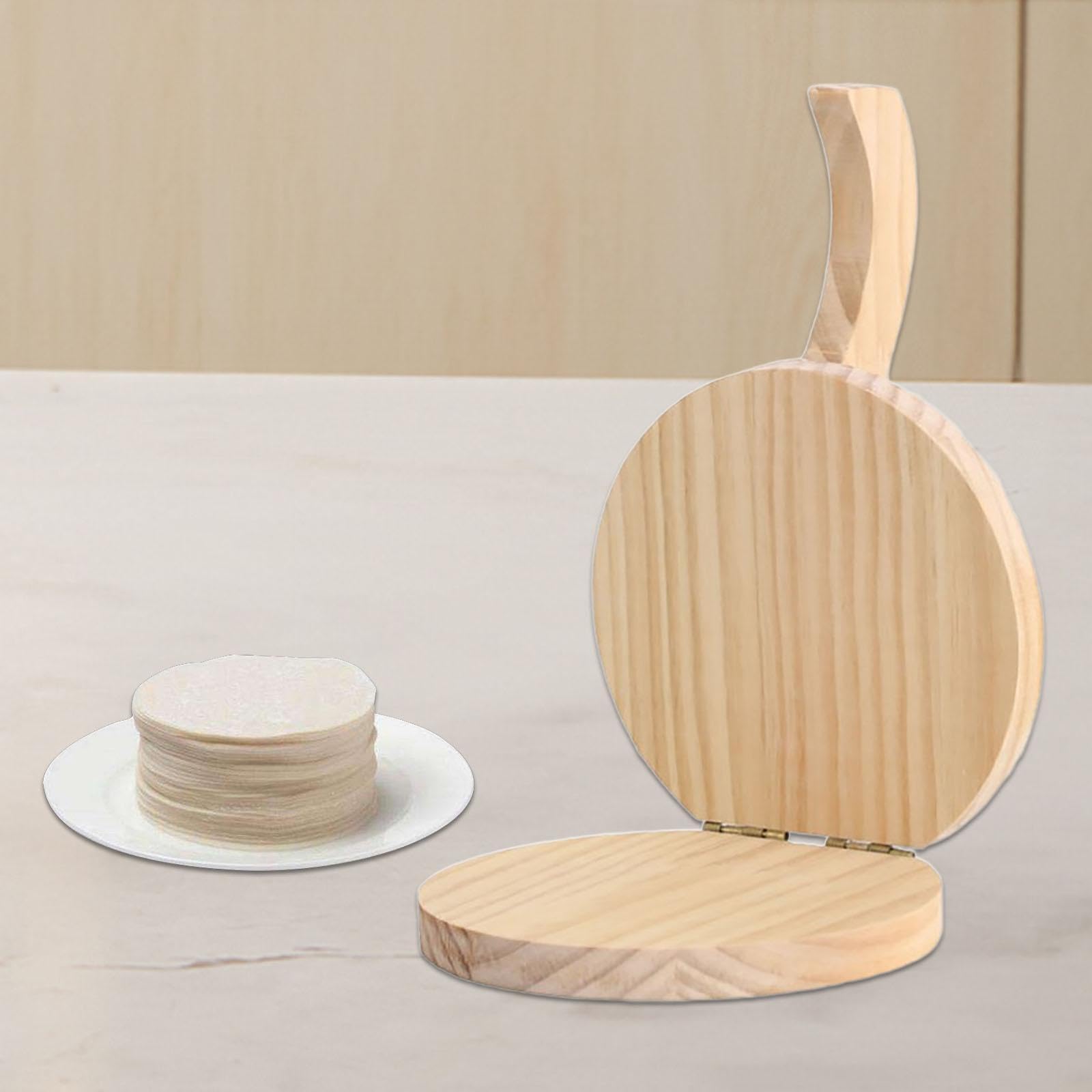 Premium Wooden Tortilla Press - Authentic Mexican Kitchen Tool for Homemade Tortillas, Flatbreads & Pastry Dough | Heavy Duty Hand Press for Perfect Tortillas Every Time | Ideal for Taco Nights, Meal Prep & Latin Cooking