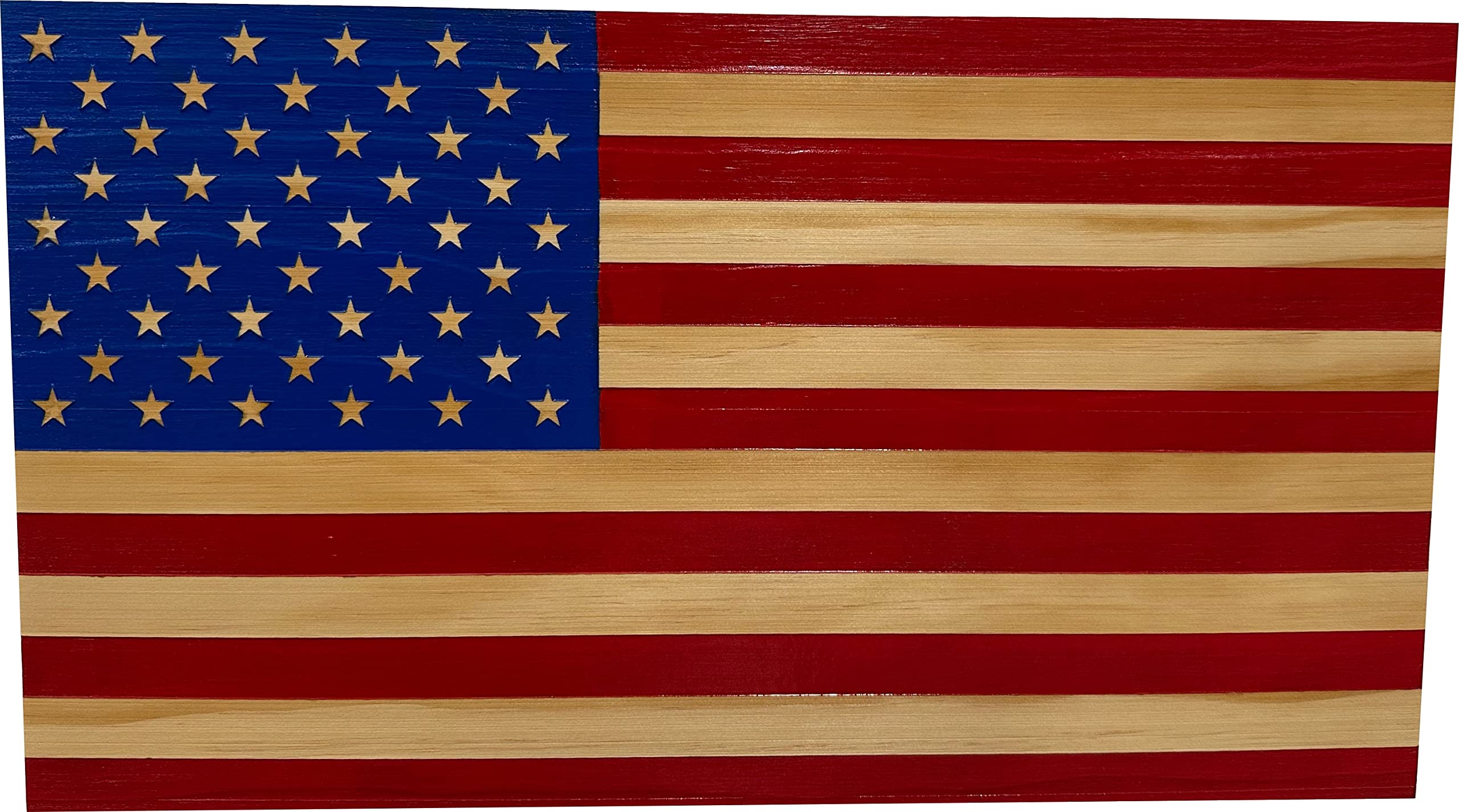 American Flag Concealed Gun Cabinet - Hidden Gun Storage Safe with Patriotic Red & Blue Design | Perfect for Home Security & Firearm Protection