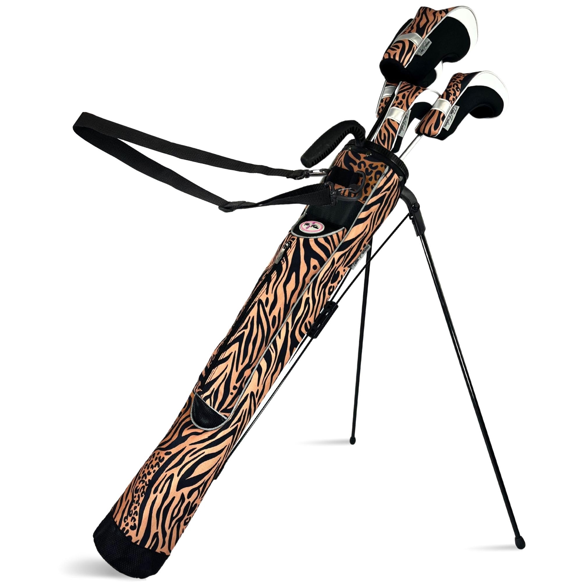 Women's Ultralight Sunday Golf Bag – Taboo Fashions Stand Bag with Self-Flexing Stand & Adjustable Strap | Perfect for Range, Par 3 & Executive Courses | Lightweight Carry for Casual Golfing & Practice Sessions
