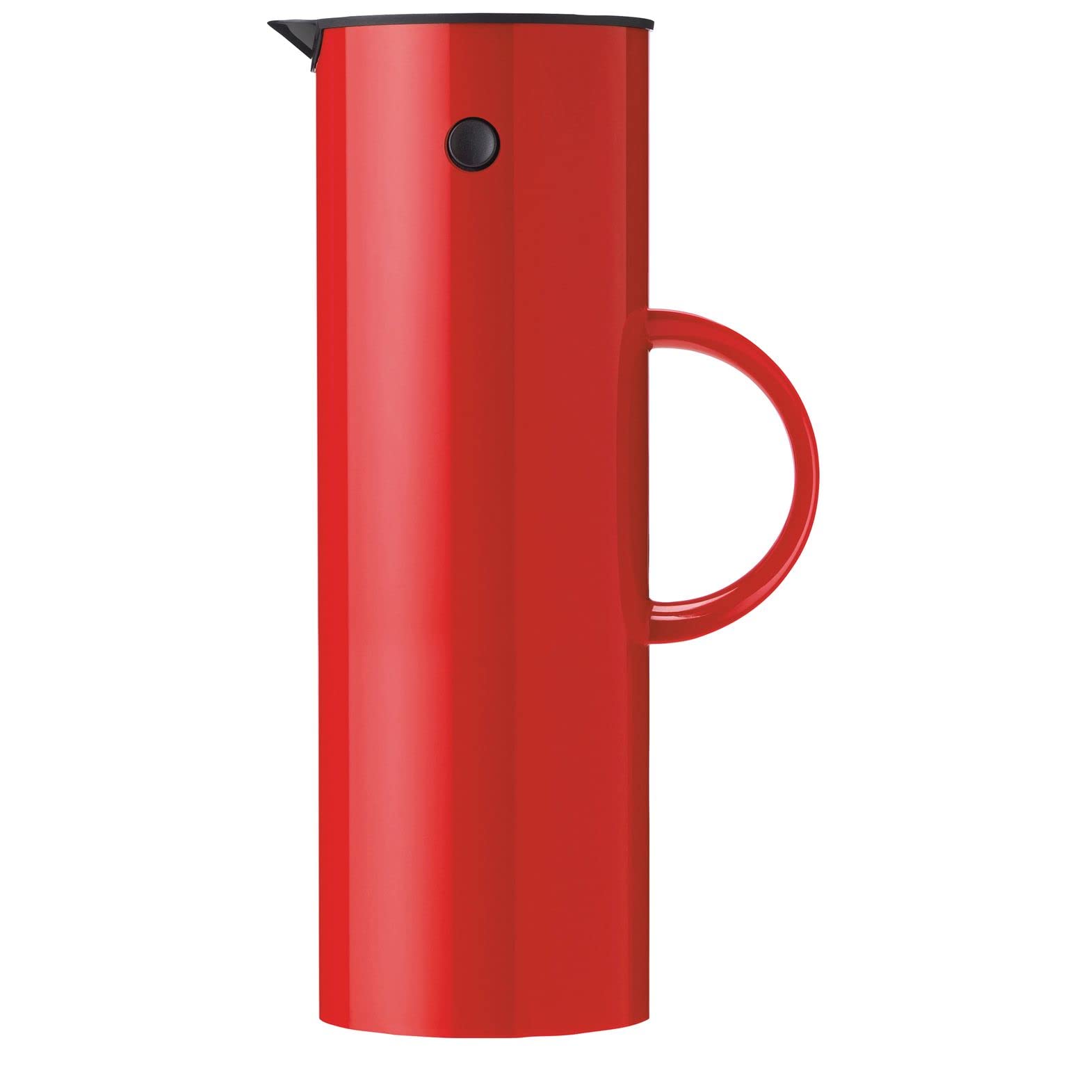 Stelton EM77 Vacuum Insulated Coffee Thermos Jug - 33.8 oz (1 Liter) Stainless Steel Red - Keep Hot/Cold for Hours - Perfect for Office, Travel & Outdoor Adventures