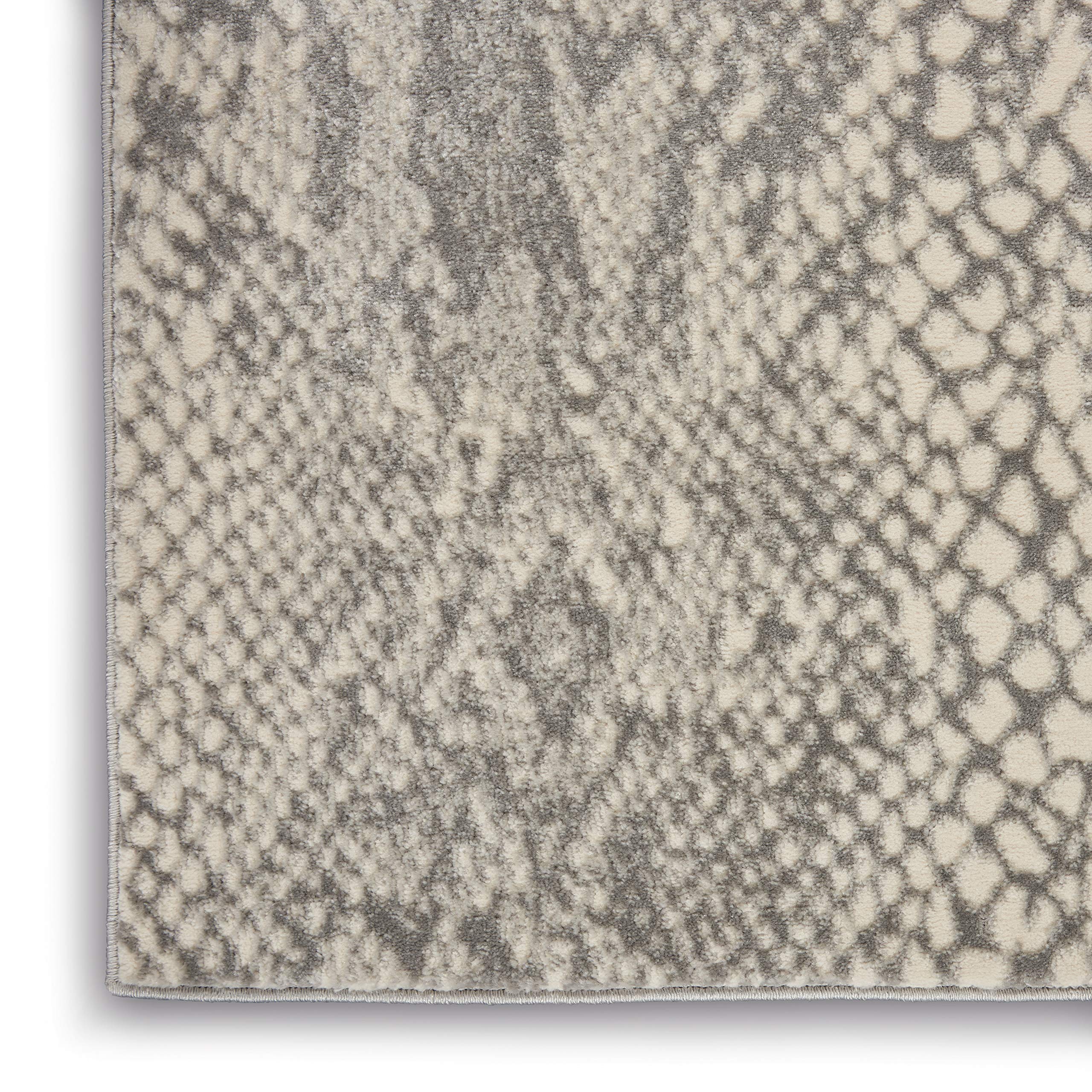 Nourison Solace Modern Animal Print Ivory/Grey 2'3