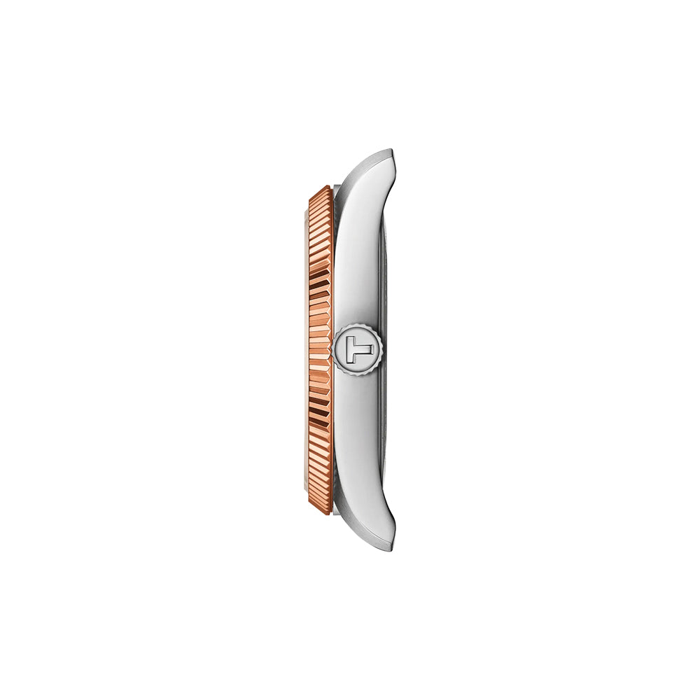 Ballade Quartz 34mm Blue Dial Two-Tone Stainless Steel Bracelet Watch - Perfect for Business, Casual & Formal Occasions