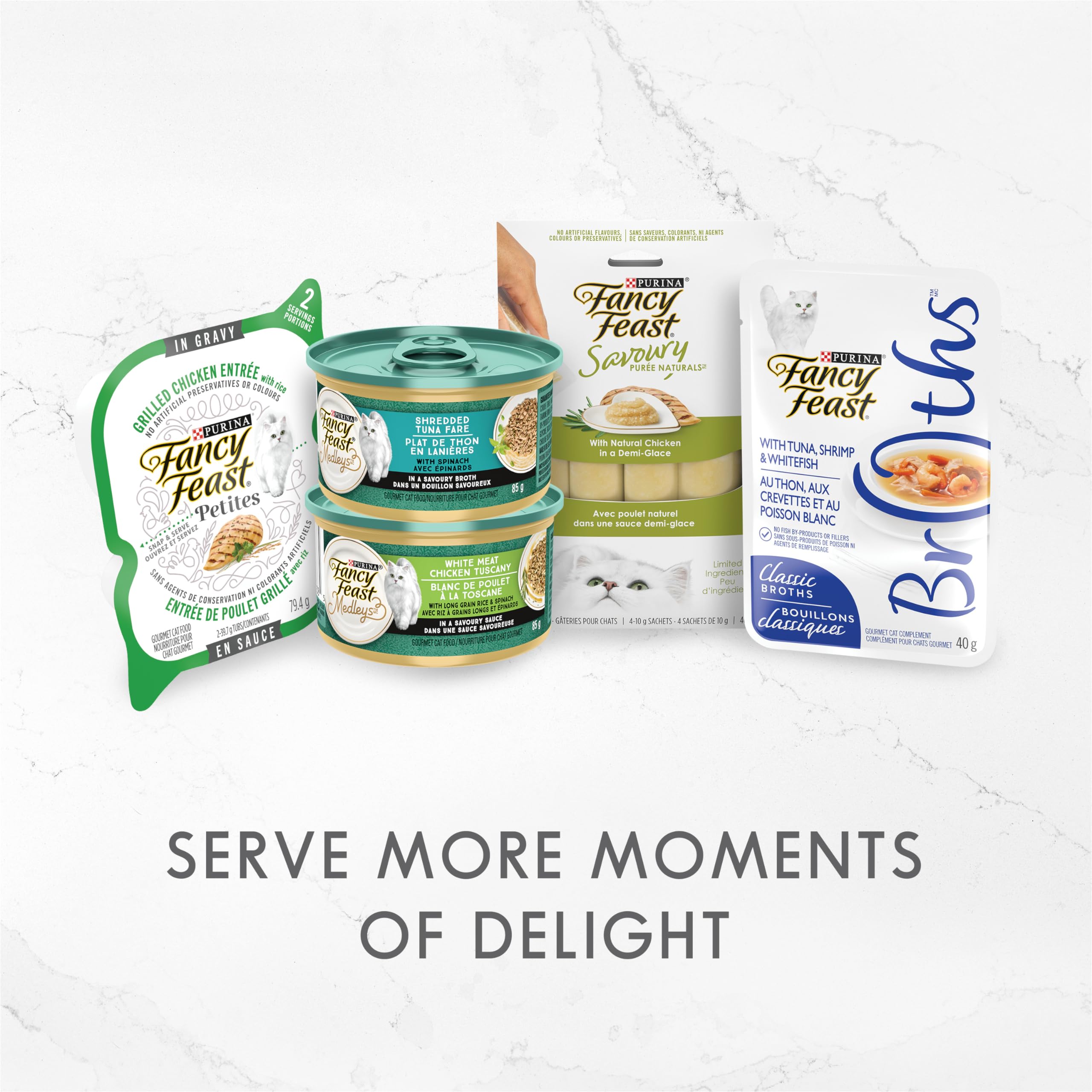 Fancy Feast Wet Cat Food Variety Pack - Chicken, Turkey & Beef Flavors, 85g (24 Cans) | Gourmet Meals for Adult Cats | Perfect for Daily Feeding & Special Treats