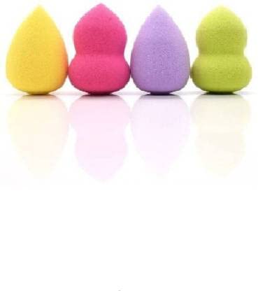 DATNASAYAD Set of 4 Makeup Beauty Sponges - Foundation Cream Powder Liquid Blender Puff for Flawless Face Makeup Application | Perfect for Daily Use, Professional Makeup Artists & Travel Beauty Essentials
