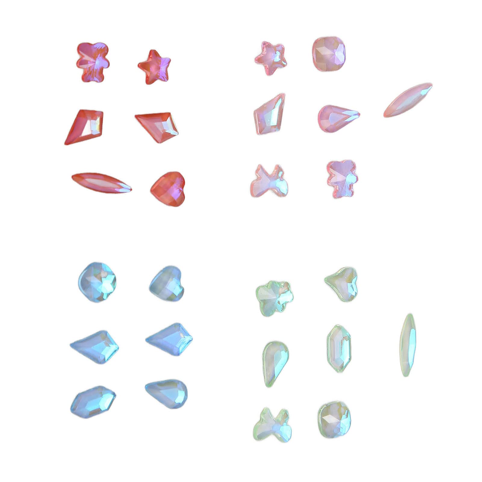 Rhinestones for Nails - Multi-Shape Glitter Gems for Pens, DIY Nail Art, Jewelry Making & Craft Projects
