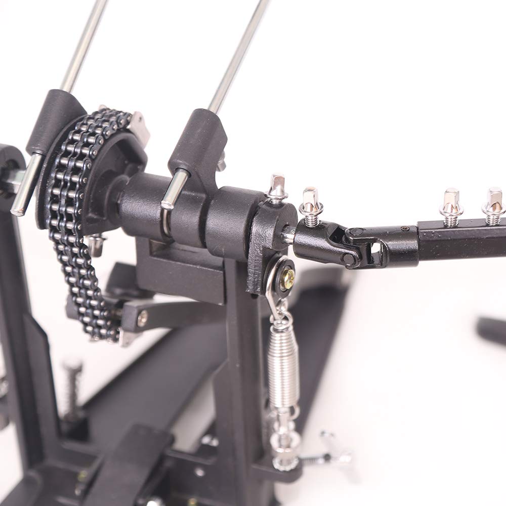 Professional Double Bass Drum Pedal for Drummers - Heavy Duty Double Kick Pedal with Smooth Action - Perfect for Metal, Rock & Live Performances