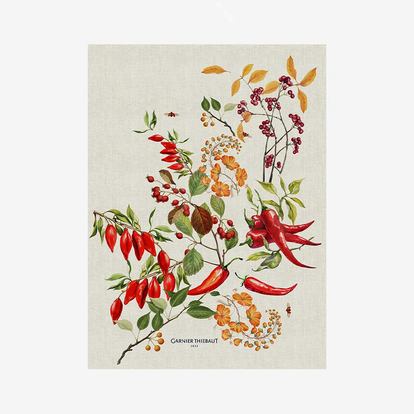 Garnier Thiebaut Soft Spice Kitchen Towel - Premium Cotton Dish Towel for Cooking, Baking & Kitchen Decor | Stylish & Absorbent for Daily Use