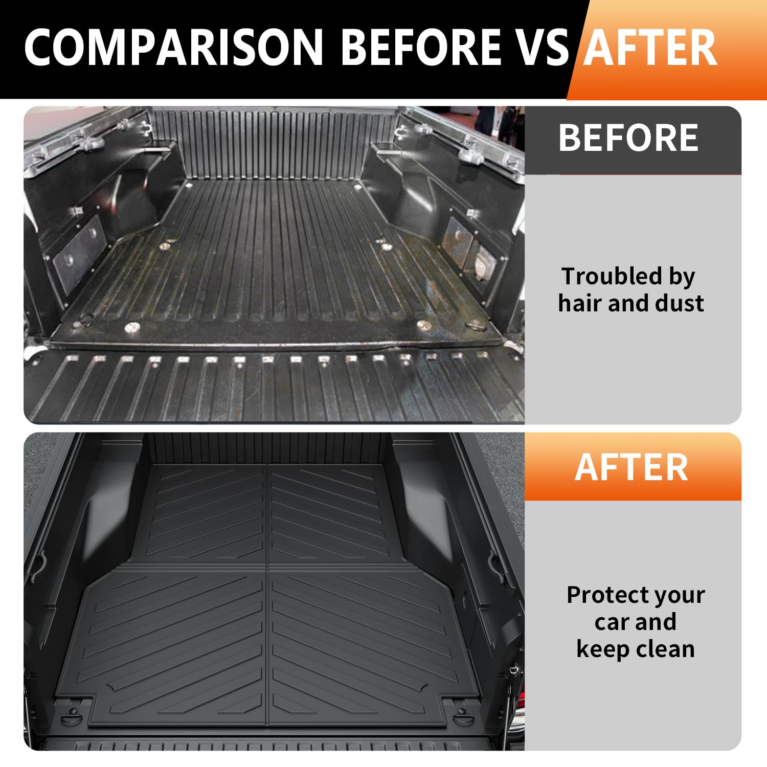 Durable All-Weather Truck Bed Mat for 2005-2023 Toyota Tacoma 5 Ft Short Bed | Heavy Duty Non-Slip Bed Liner Replacement | Perfect for Hauling, Camping & Off-Road Adventures