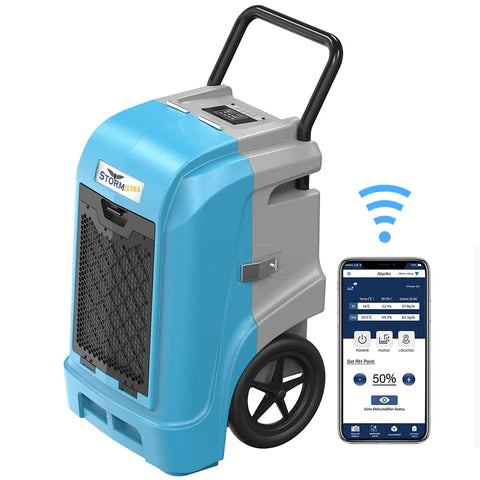 ALORAIR Smart WiFi Storm Ultra Industrial Commercial Dehumidifier with Drain Hose - 90 PPD High Capacity for Basements, Warehouses & Large Spaces