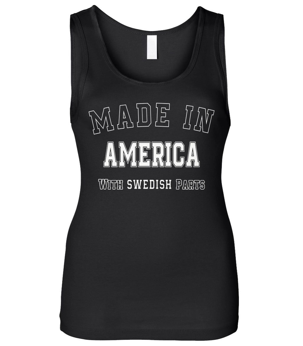 Cybertela Women's Slim Fit Tank Top - Made in USA with Swedish Fabric - Perfect for Yoga, Gym & Casual Wear