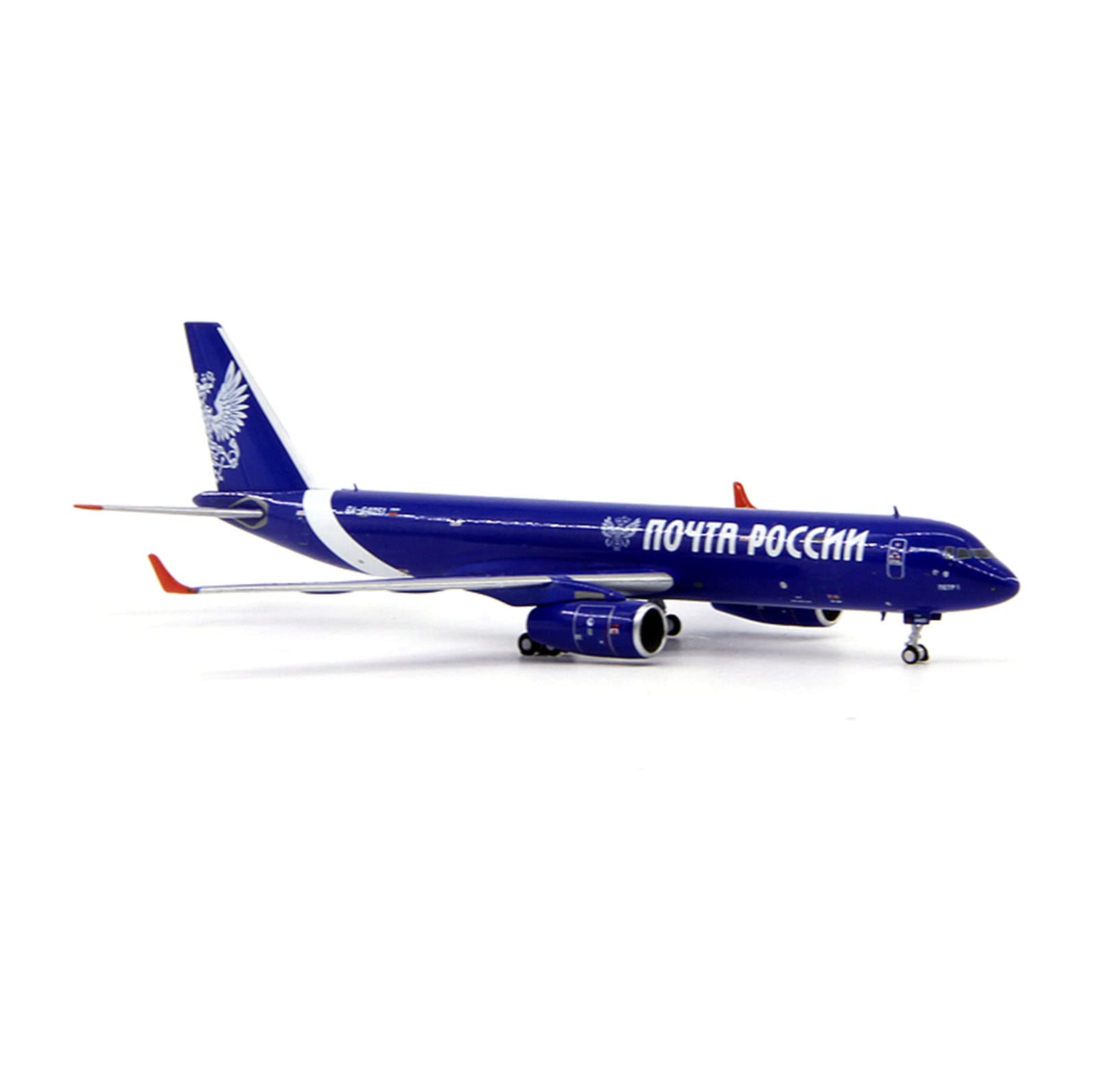 1/400 Scale Pochta Rossii TU-204-100C Airliner RA-64052 Alloy Model Airplane - 4.5Inch X 4.1Inch Collectible Aircraft Display - Perfect for Aviation Enthusiasts, Adult Collectors & Gift Giving - Office Desk Decor, Model Showcase & Aviation Themed Parties