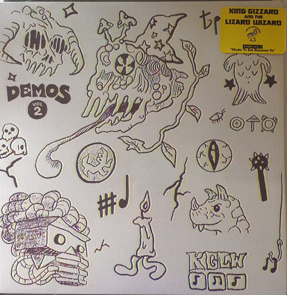 King Gizzard And The Lizard Wizard - Demos Vol. 2: Music To Eat Bananas To Limited Edition Clear Vinyl LP (Mint Condition) | Rare Collectible Record for Music Lovers & Vinyl Enthusiasts | Perfect for Home Listening & Record Collection Displays