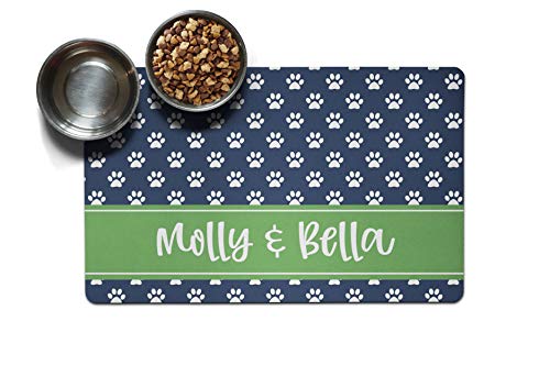 Navy Paw Prints