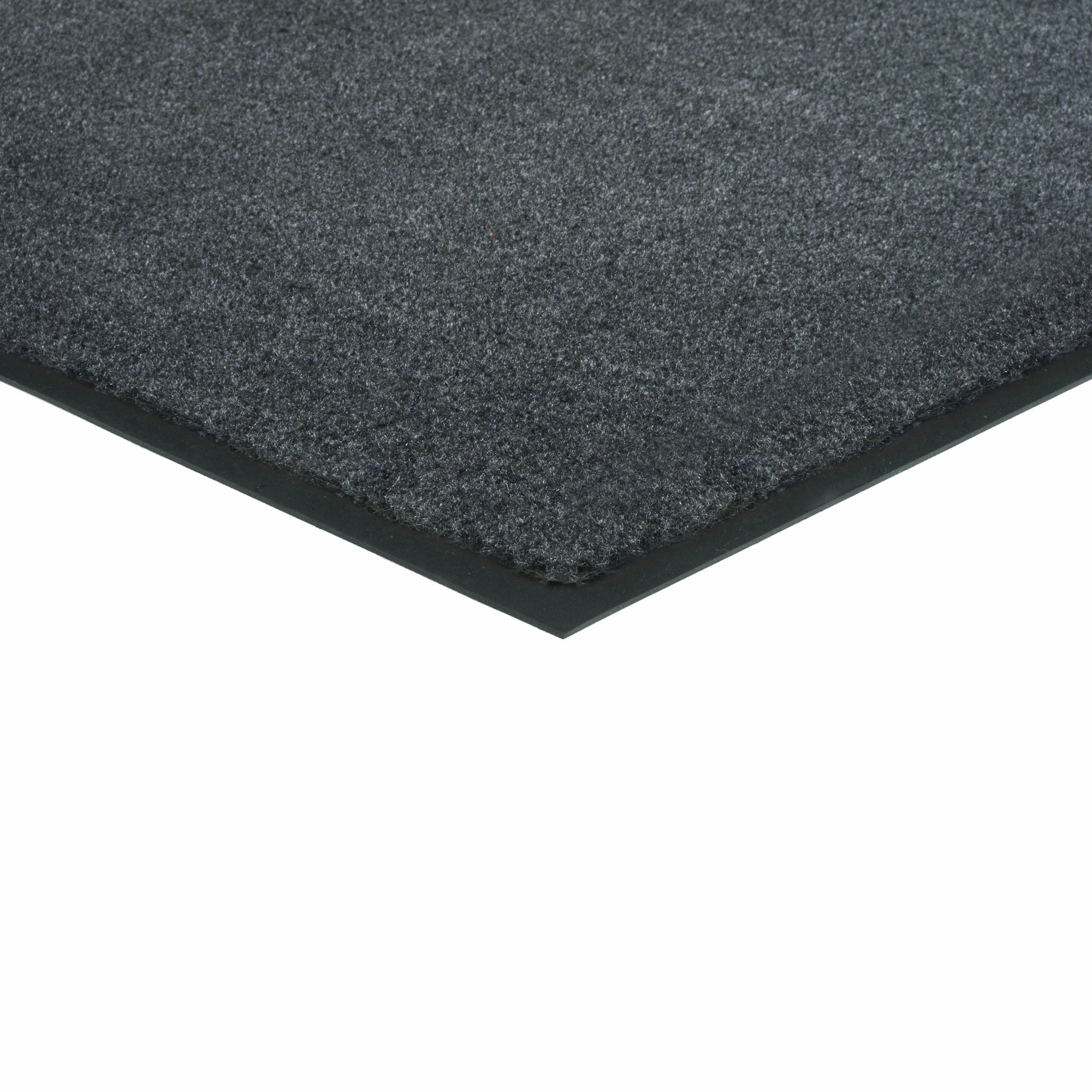 Premium Herco 3' x 4' Indoor/Outdoor Plush Carpet Entrance Mat - Soft Non-Slip Doormat for Home, Office, Apartment - Waterproof & Durable - Grey - Perfect for Entryways, Mudrooms & High Traffic Areas