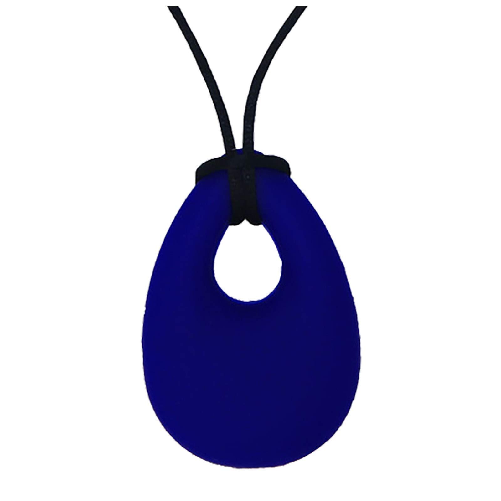 9 Line Apparel Baby Teething Hanger - Soft Silicone Teether Hat for Infants & Toddlers | Chewable Teardrop Toy for Soothing Gums | Perfect for On-the-Go, Car Seat & Stroller (Navy, One Size)