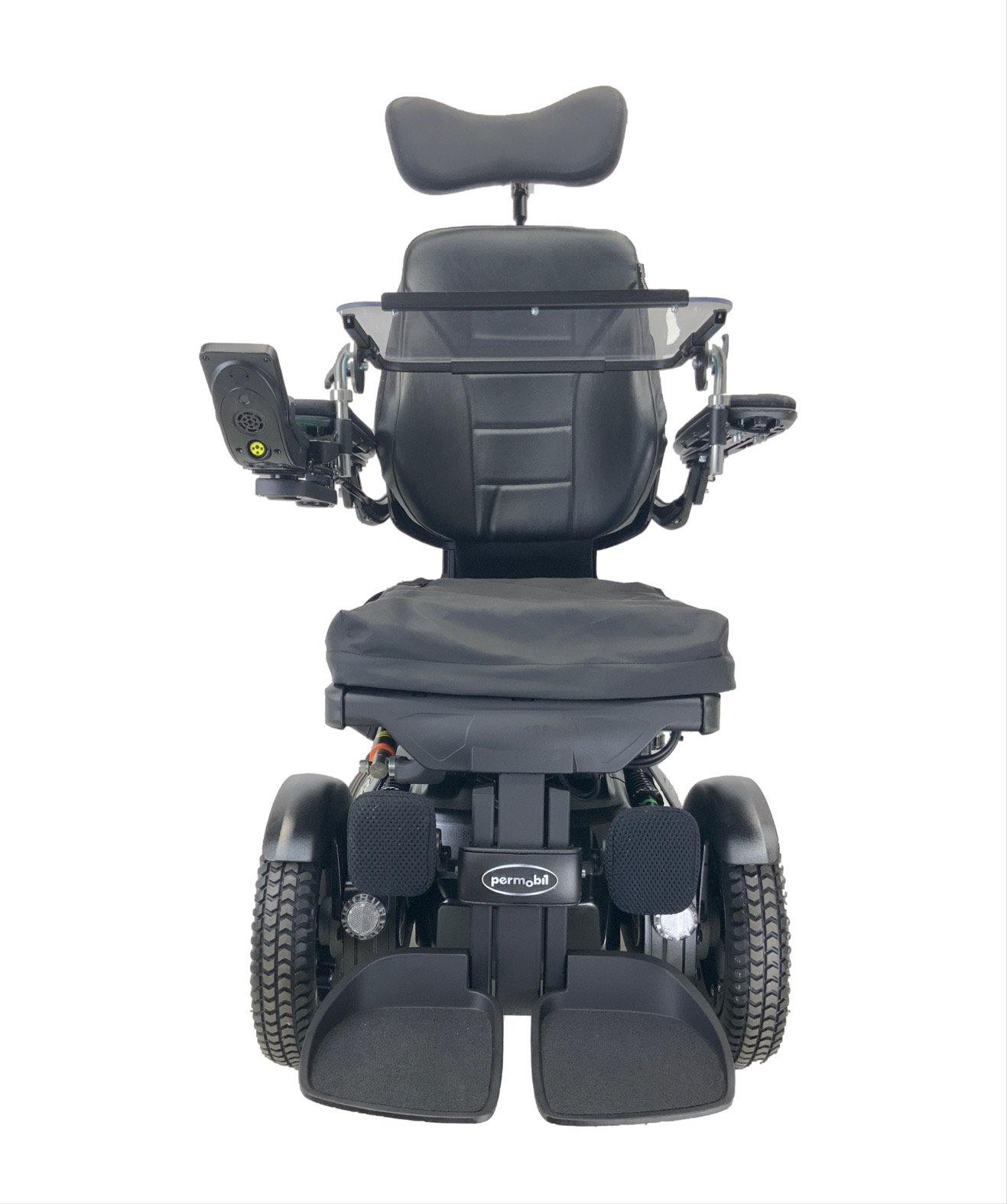 2018 Permobil F3 Corpus Rehab Power Wheelchair with Tilt, Recline, Power Legs & Seat Elevate - 17 x 20 Seat for Enhanced Mobility & Comfort | Ideal for Home Use, Rehabilitation Centers & Outdoor Activities