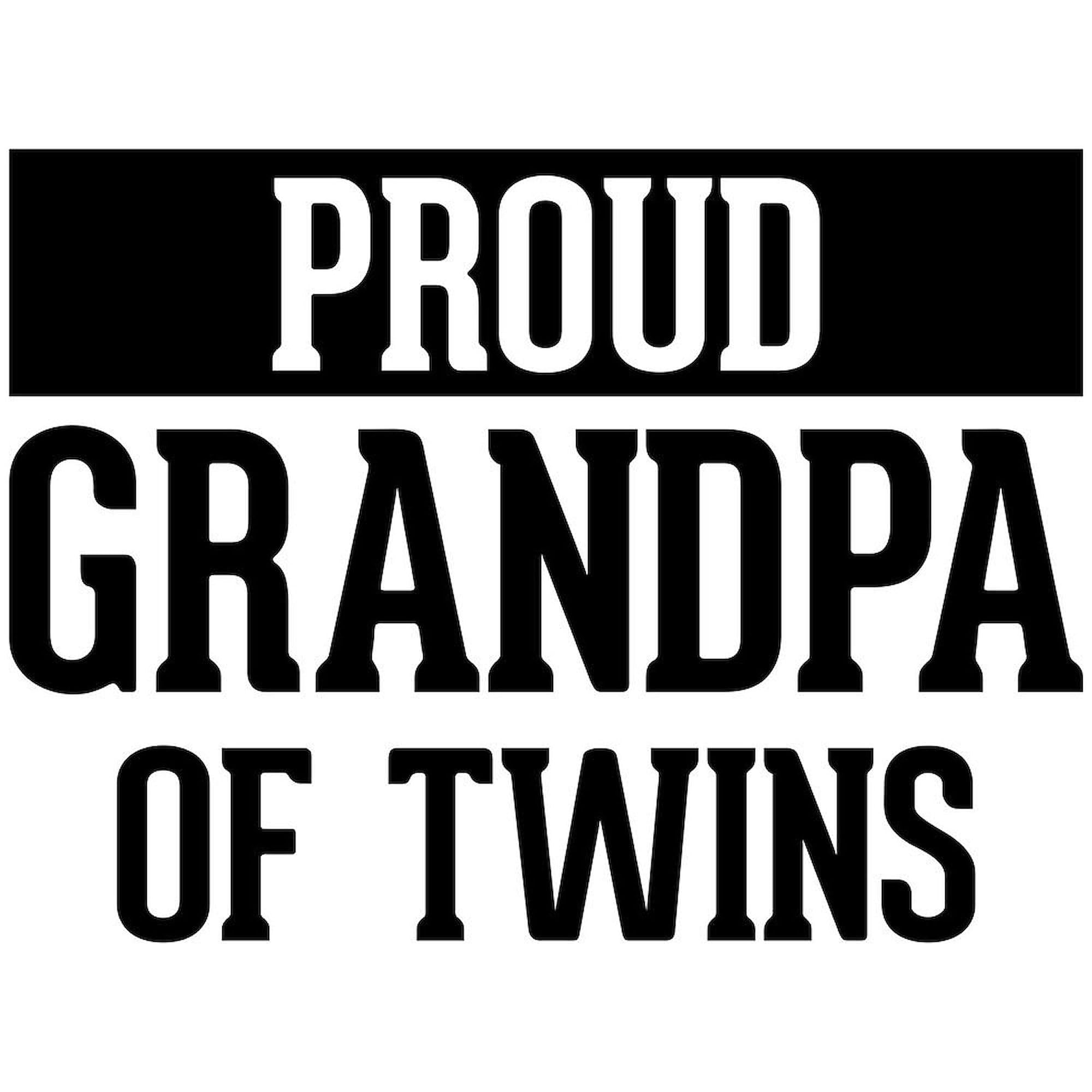 Proud Grandpa of Twins 15 oz Ceramic Coffee Mug (444ml) - Perfect for Coffee, Tea & Hot Drinks - Great Gift for Grandparents & Twin Celebrations