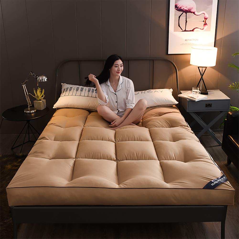 Breathable Washable Mattress - Skin-Friendly & Durable Ergonomic Comfort Mattress for Pressure Relief & Sleep Support - Perfect for Home, Guest Room & Dormitory Use