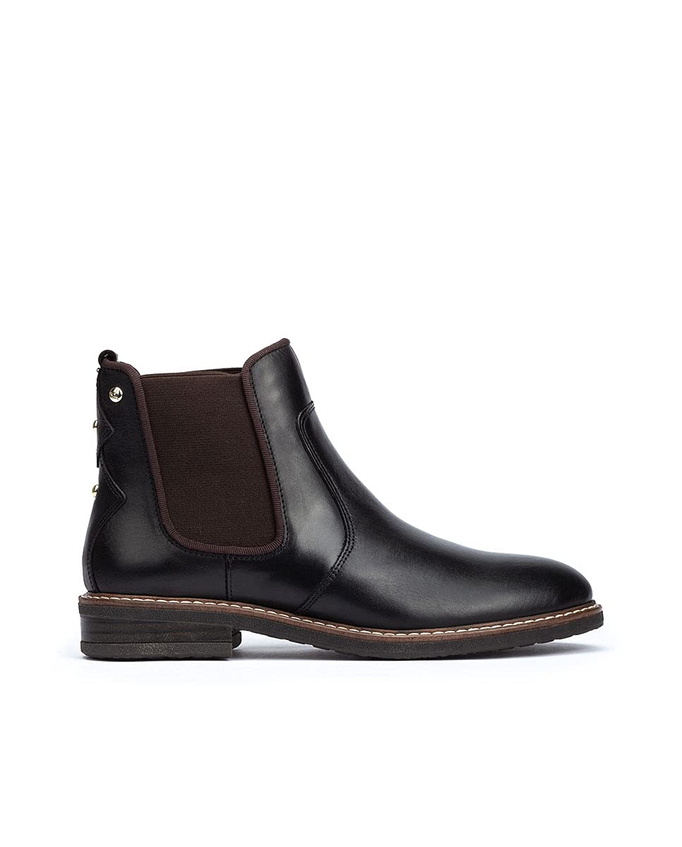 PIKOLINOS Women's Aldaya Leather Flat Ankle Boots - Comfortable Casual Shoes for Walking, Work & Everyday Wear