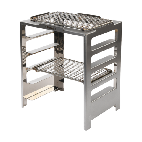 Kasai Konro Robata Rack for Nano Pro Grill - Premium Japanese Charcoal Grill Accessory for Outdoor BBQ, Camping & Backyard Cooking