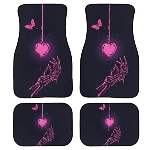 Pink Skull Skeleton Heart